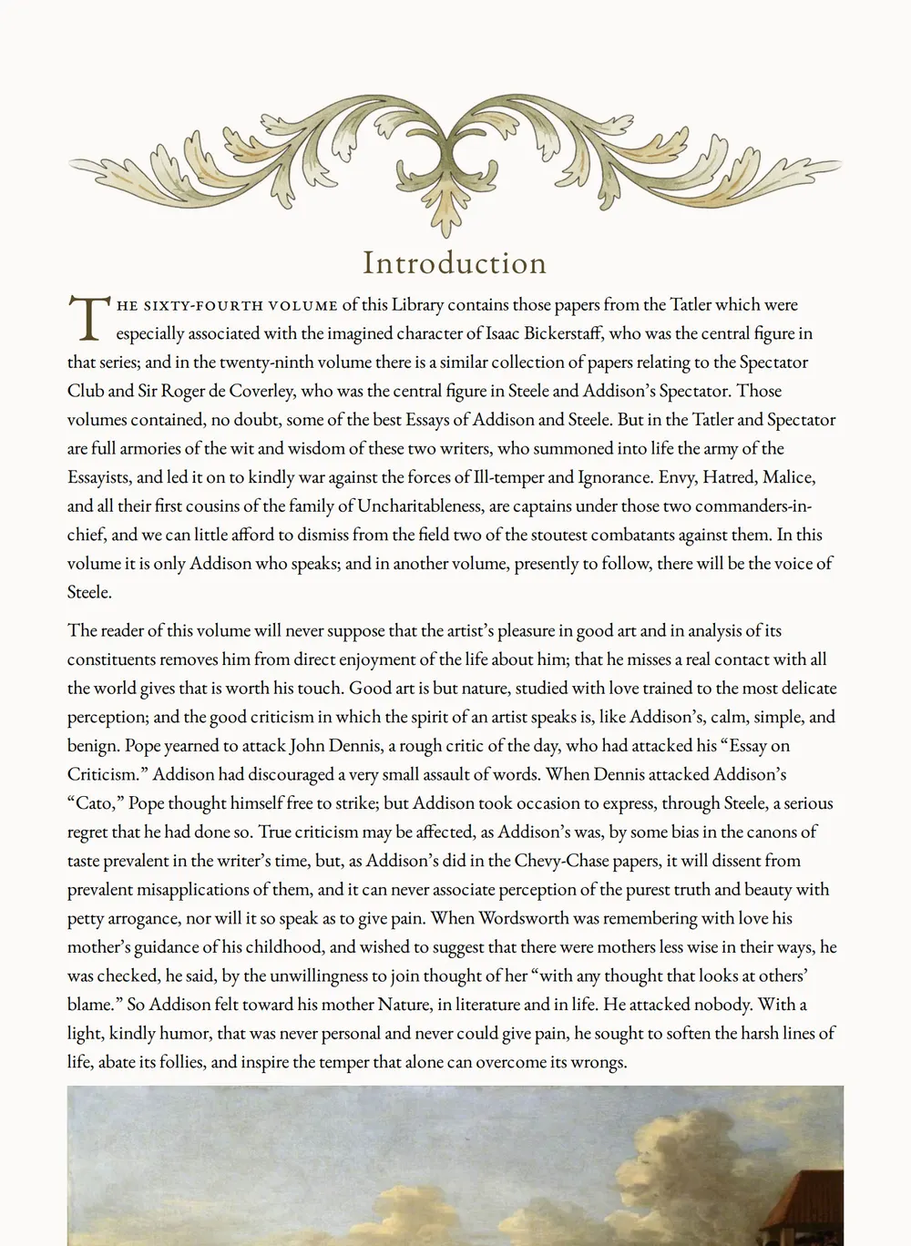 A page of Essays and Tales as set for this edition