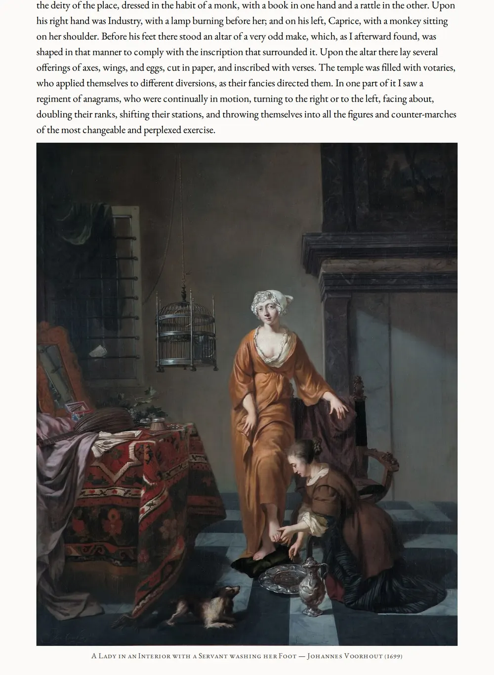 A page of Essays and Tales as set for this edition
