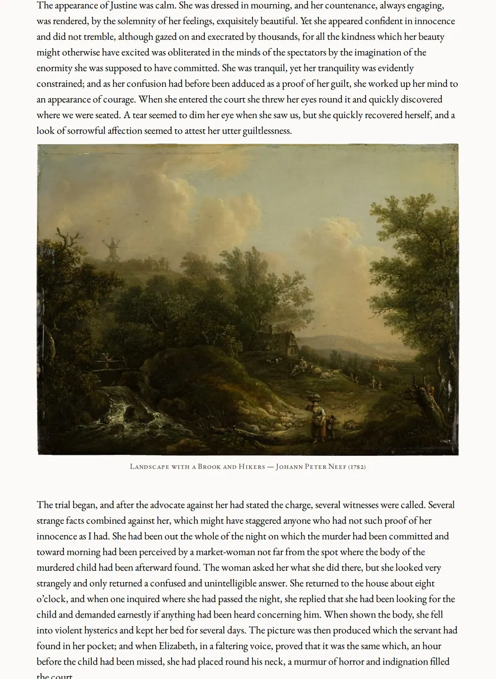 A page of Frankenstein as set for this edition