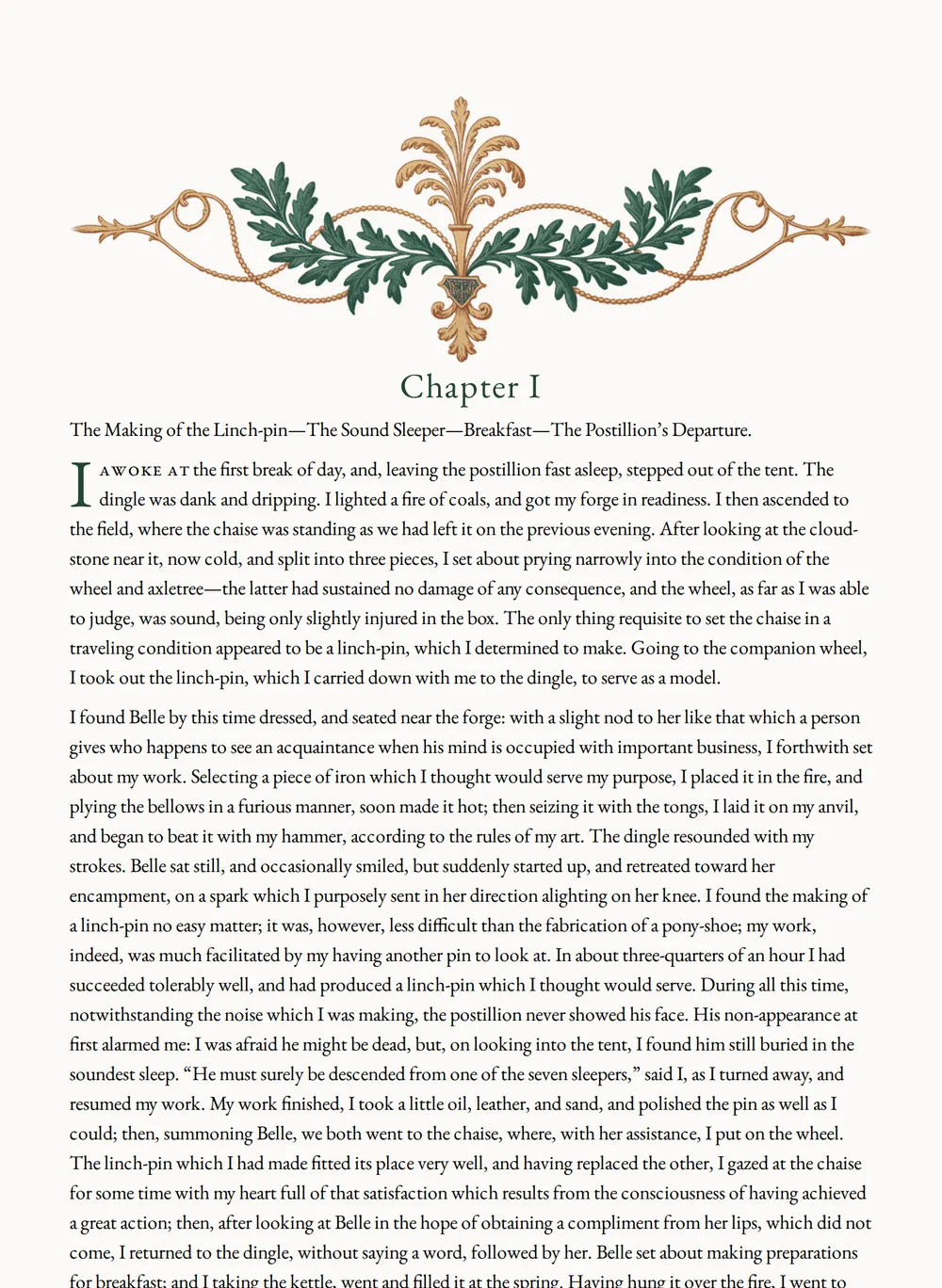 A page of The Romany Rye as set for this edition
