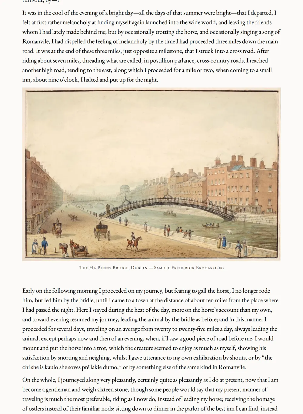 A page of The Romany Rye as set for this edition