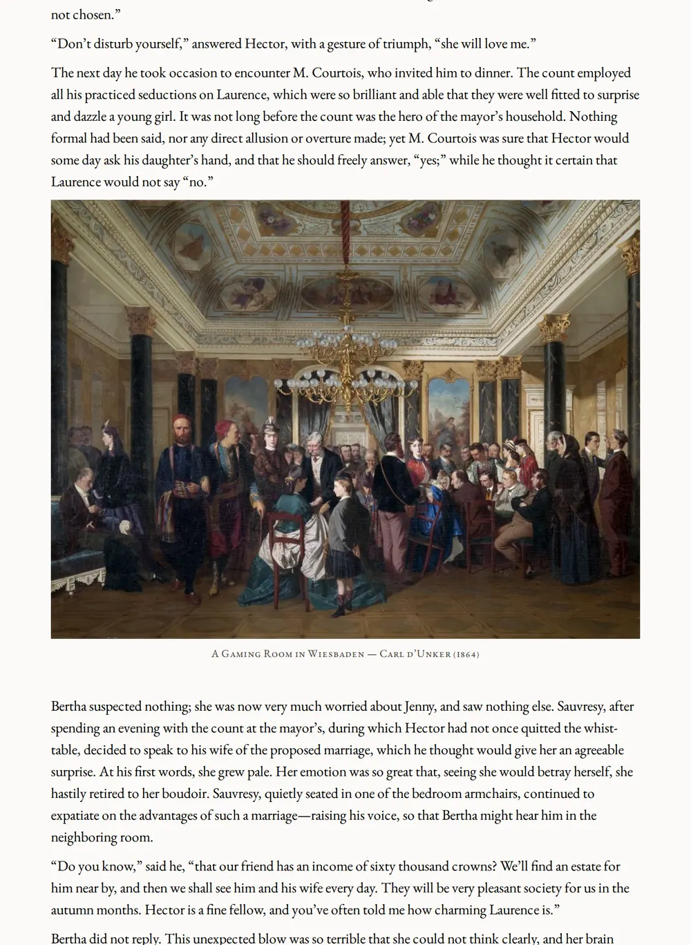 A page of The Mystery of Orcival as set for this edition