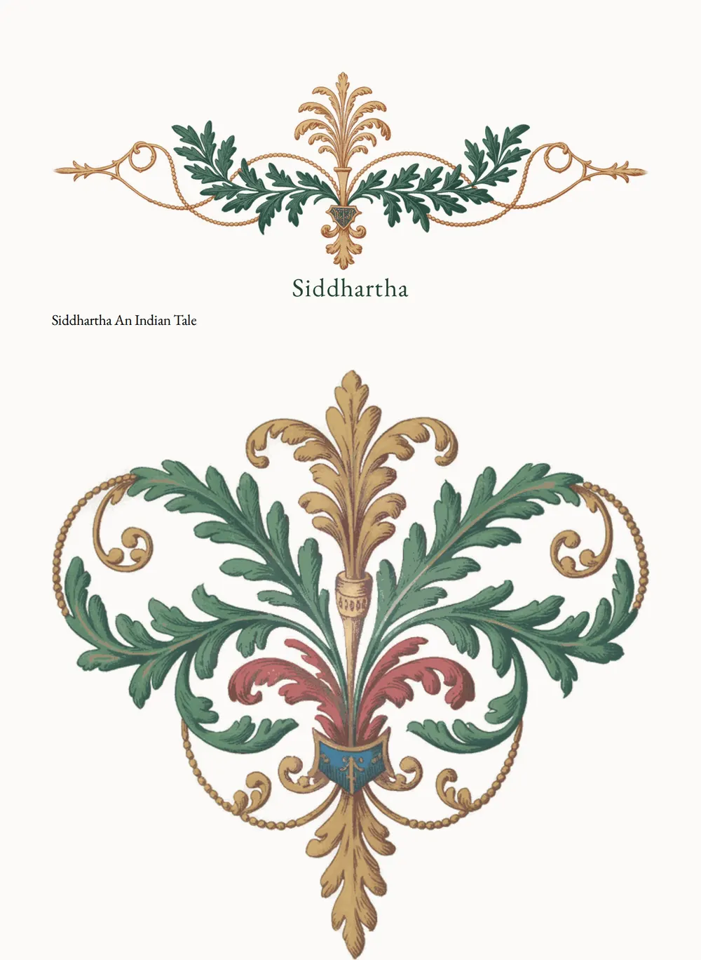 A page of Siddhartha as set for this edition