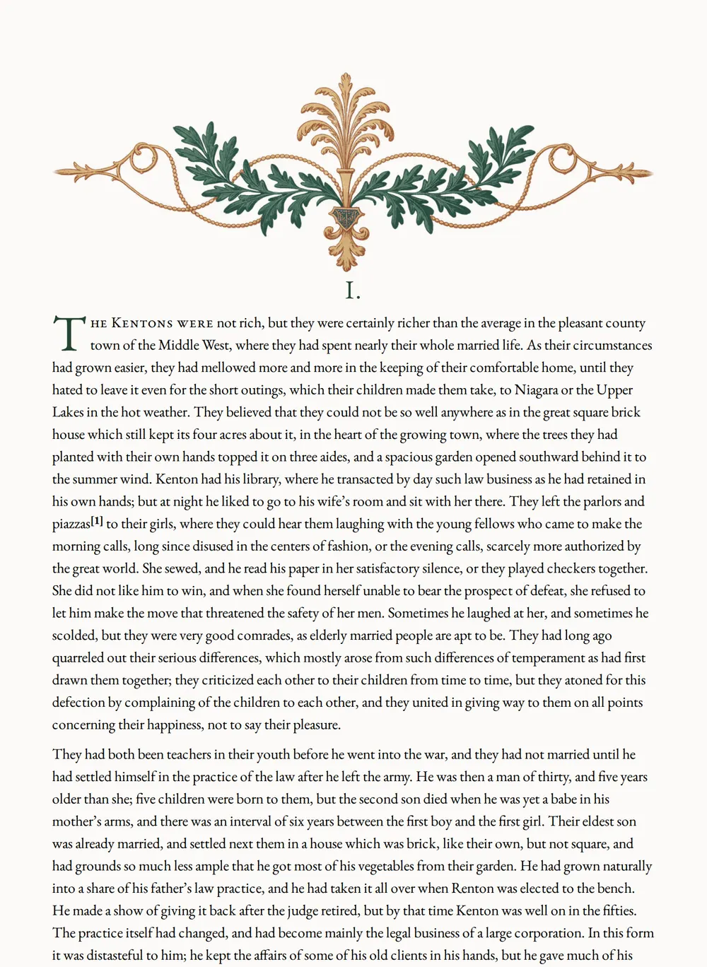 A page of The Kentons as set for this edition