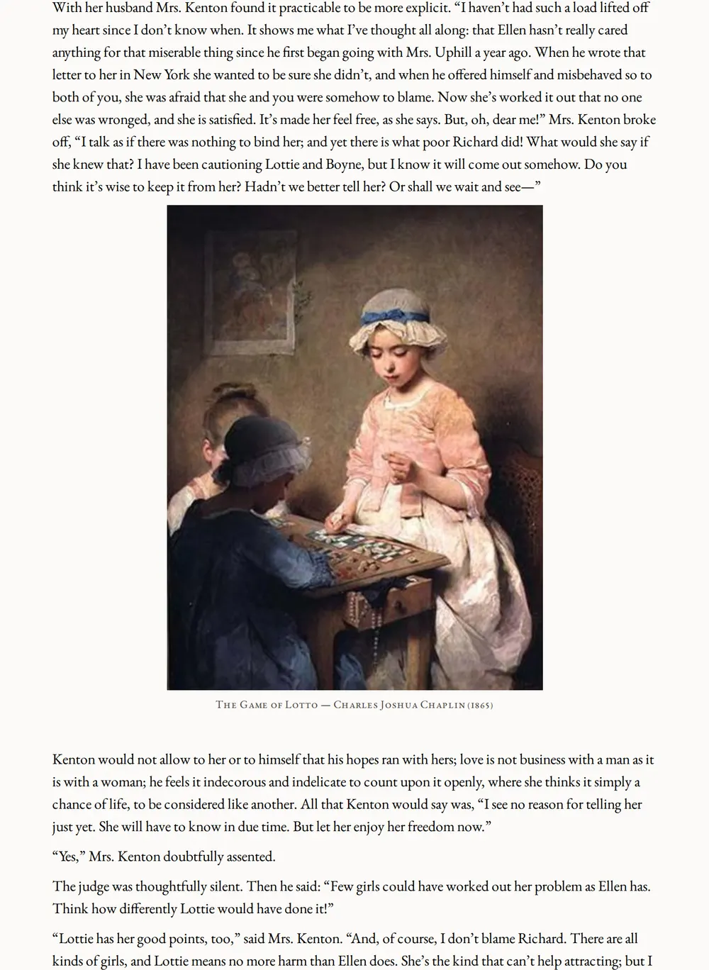 A page of The Kentons as set for this edition