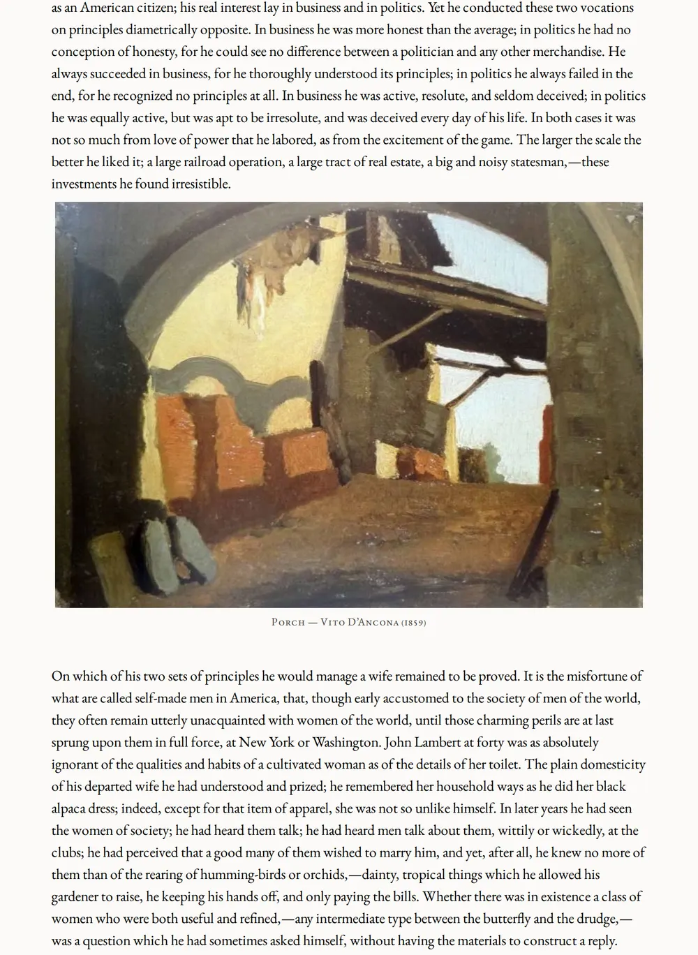 A page of Malbone as set for this edition