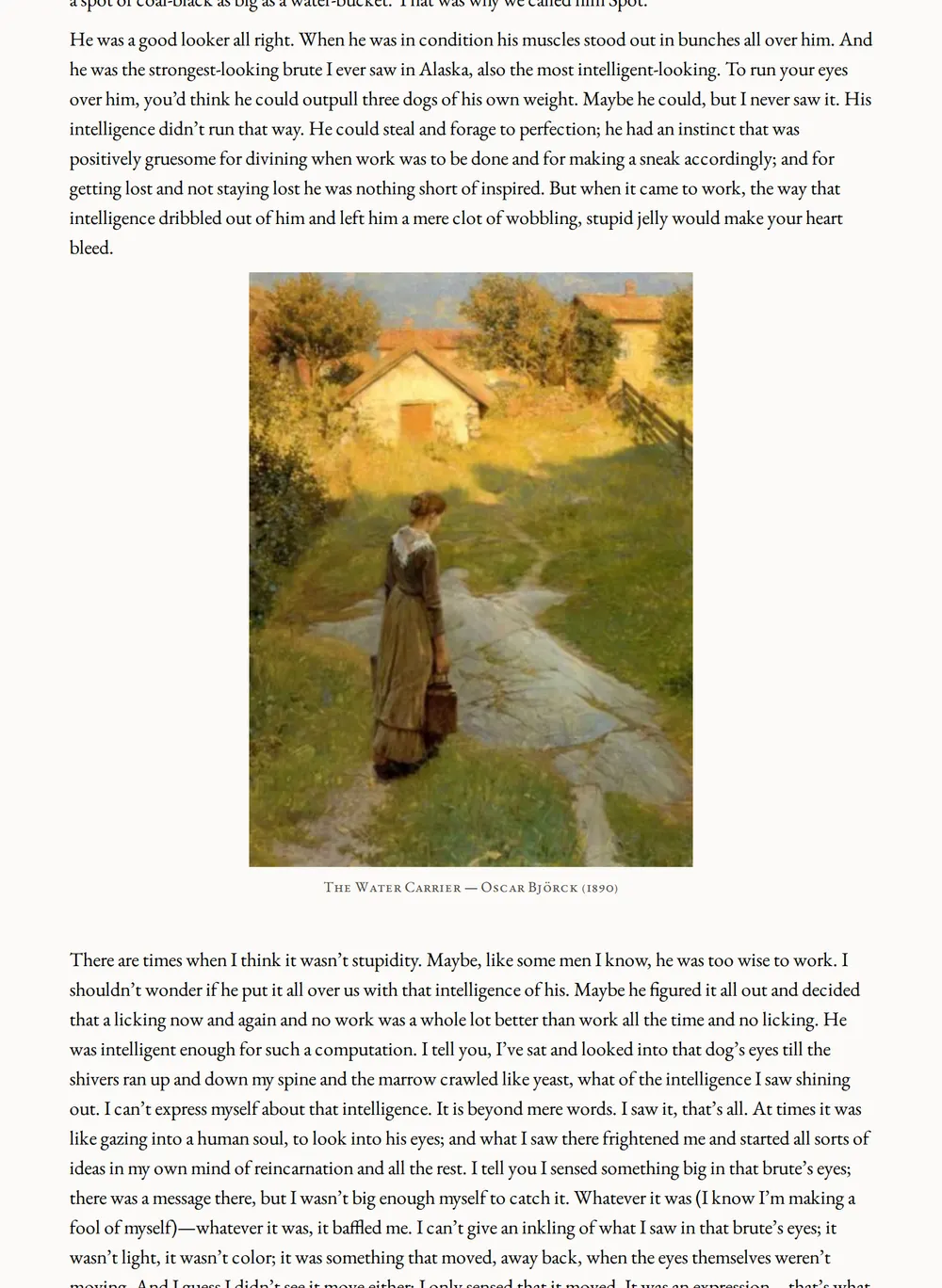 A page of Lost Face as set for this edition