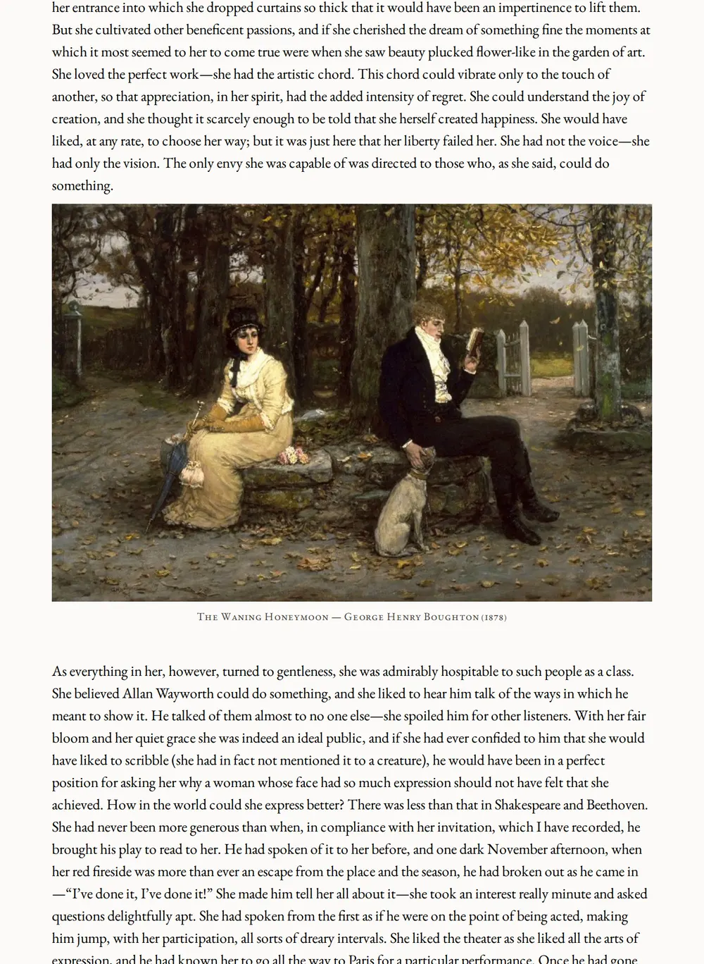 A page of The Real Thing and Other Tales as set for this edition
