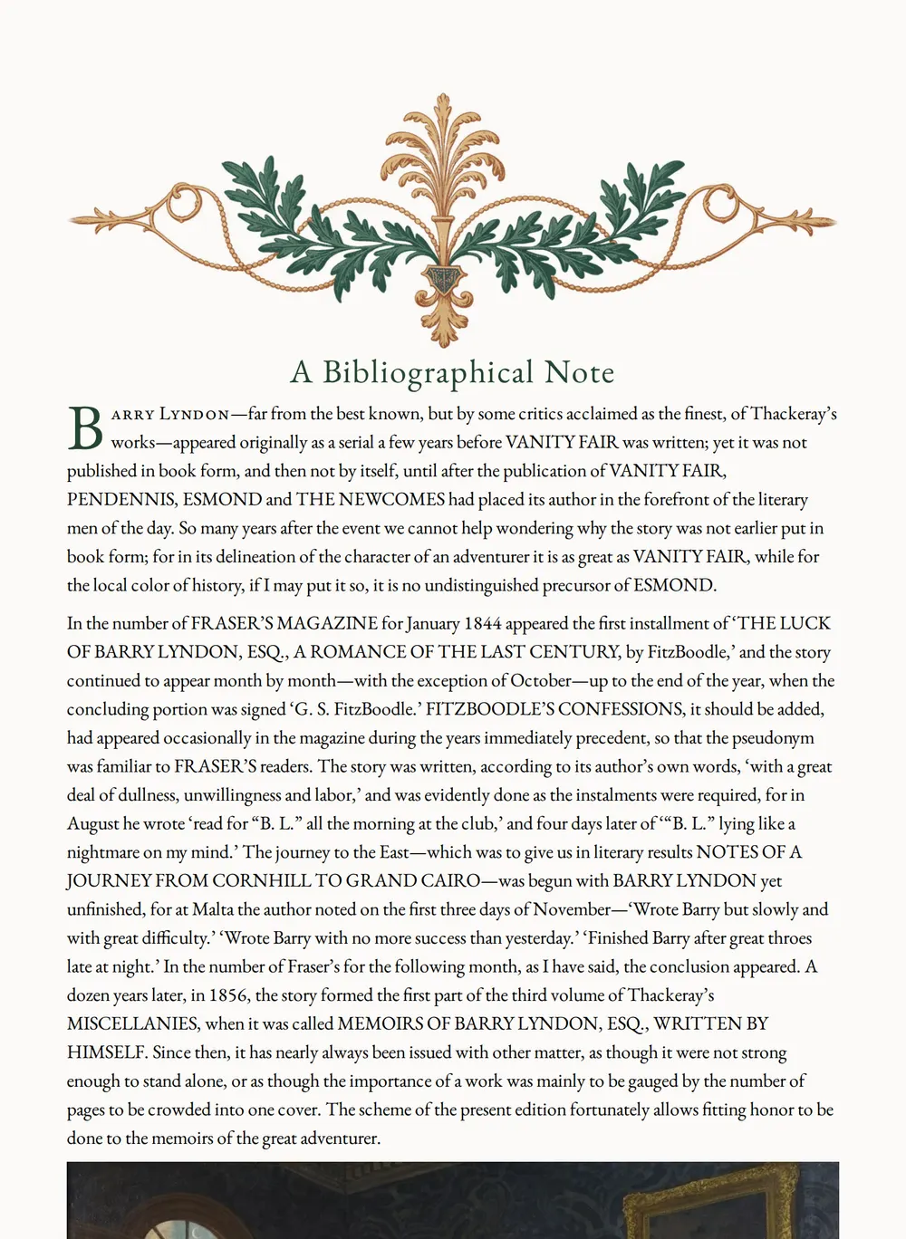 A page of Barry Lyndon as set for this edition