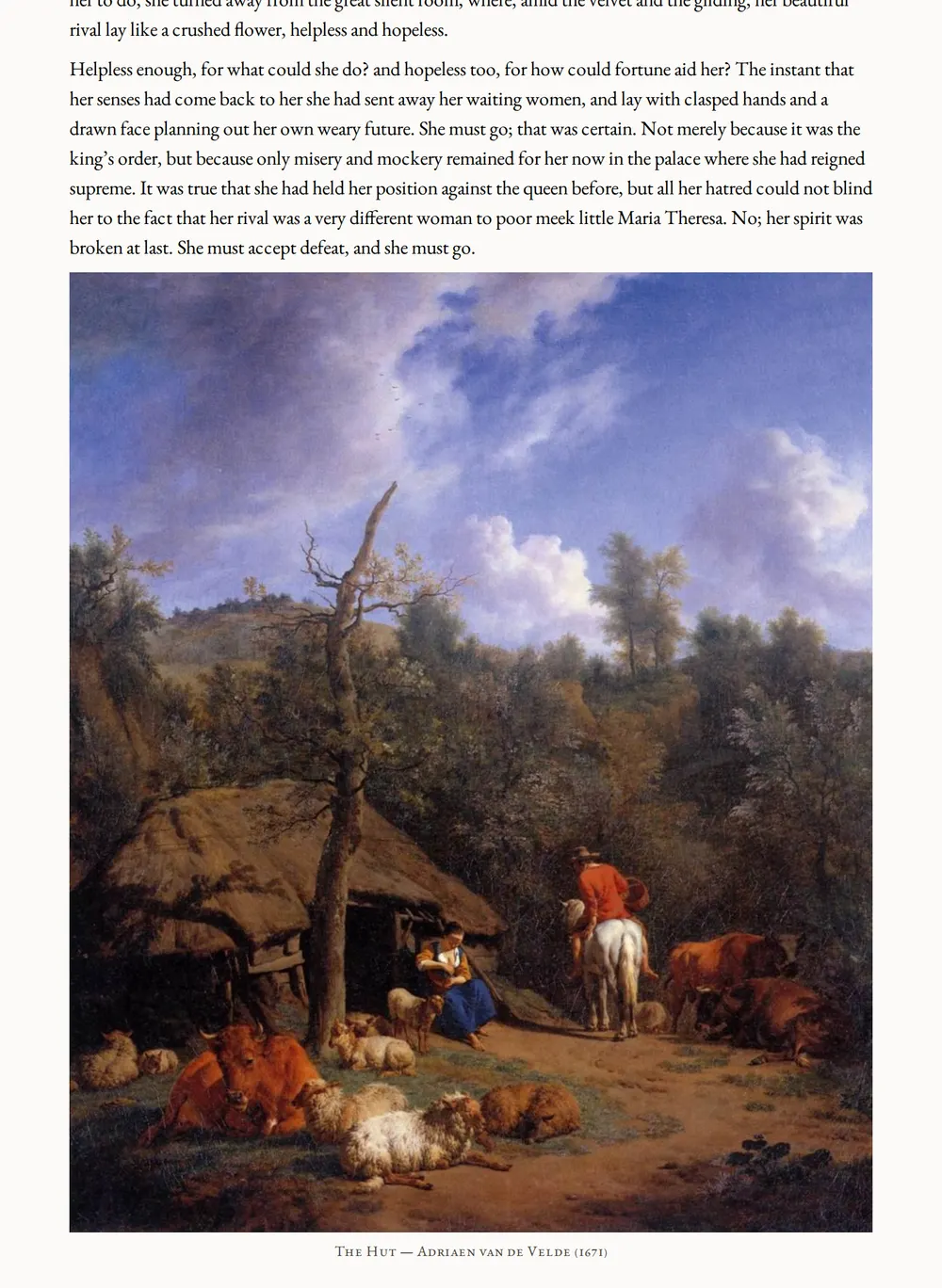 A page of The Refugees as set for this edition