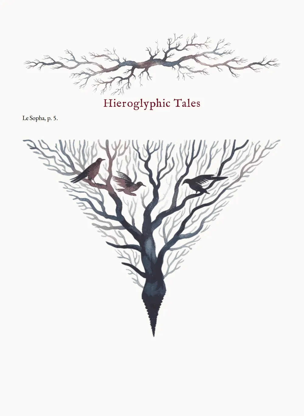 A page of Hieroglyphic Tales as set for this edition