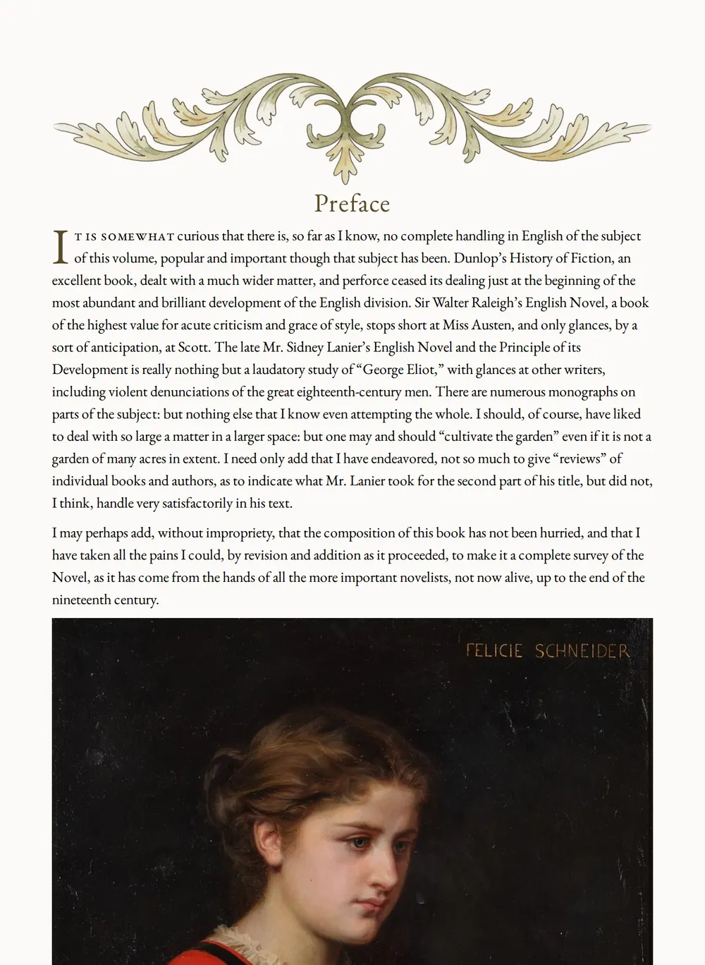 A page of The English Novel as set for this edition