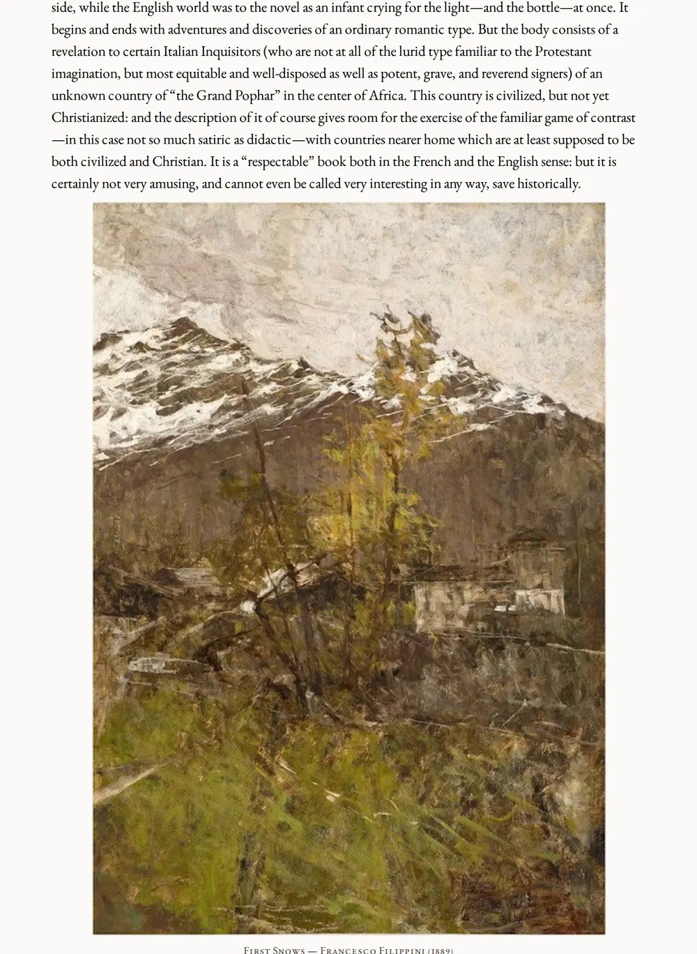 A page of The English Novel as set for this edition