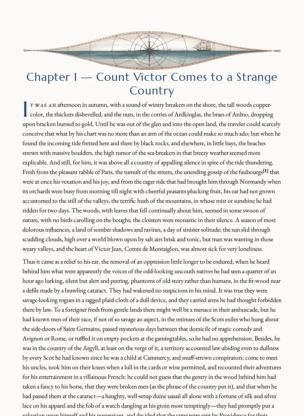 A page of Doom Castle as set for this edition