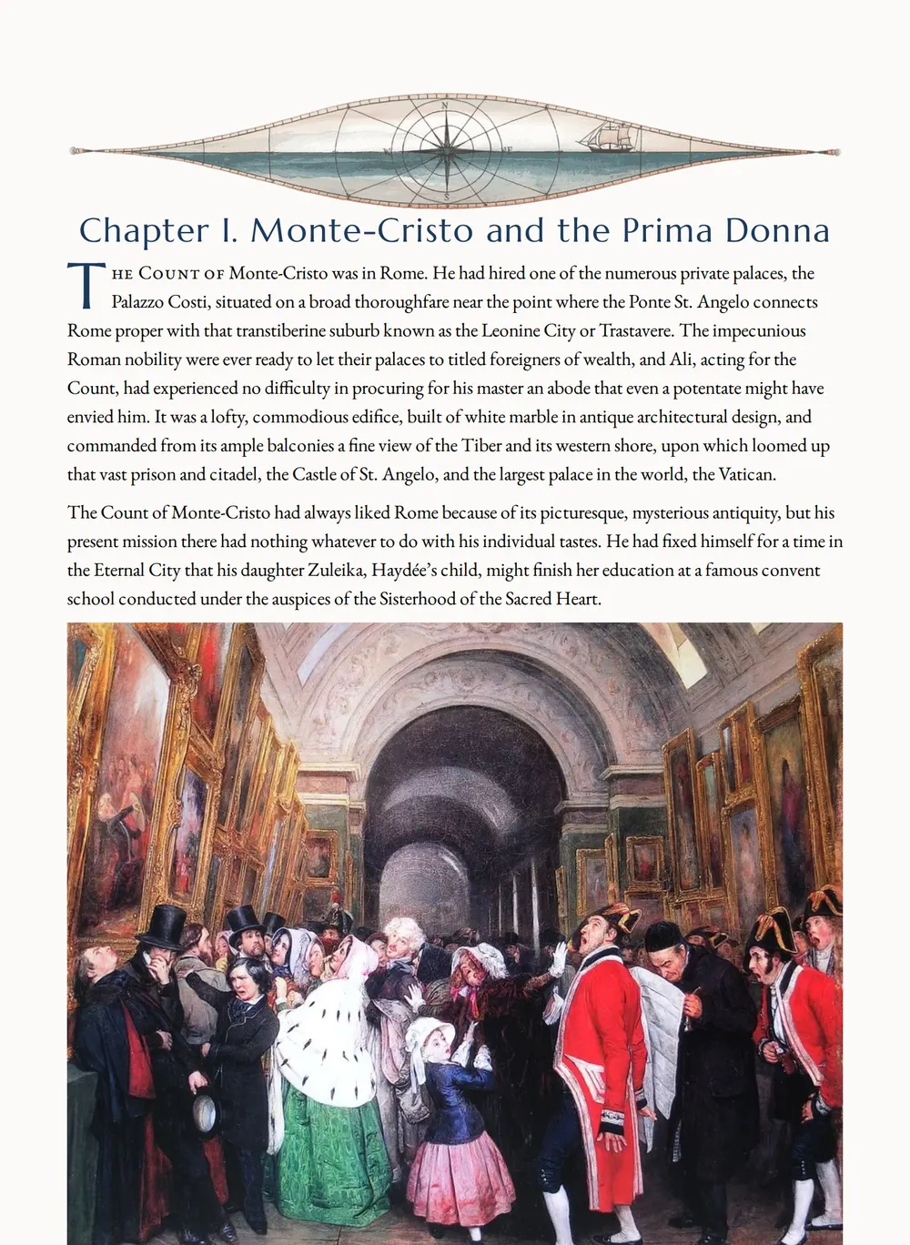 A page of Monte-Cristo's Daughter as set for this edition