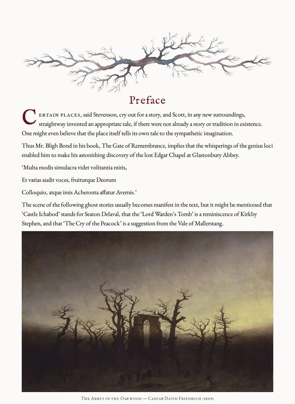 A page of Border Ghost Stories as set for this edition