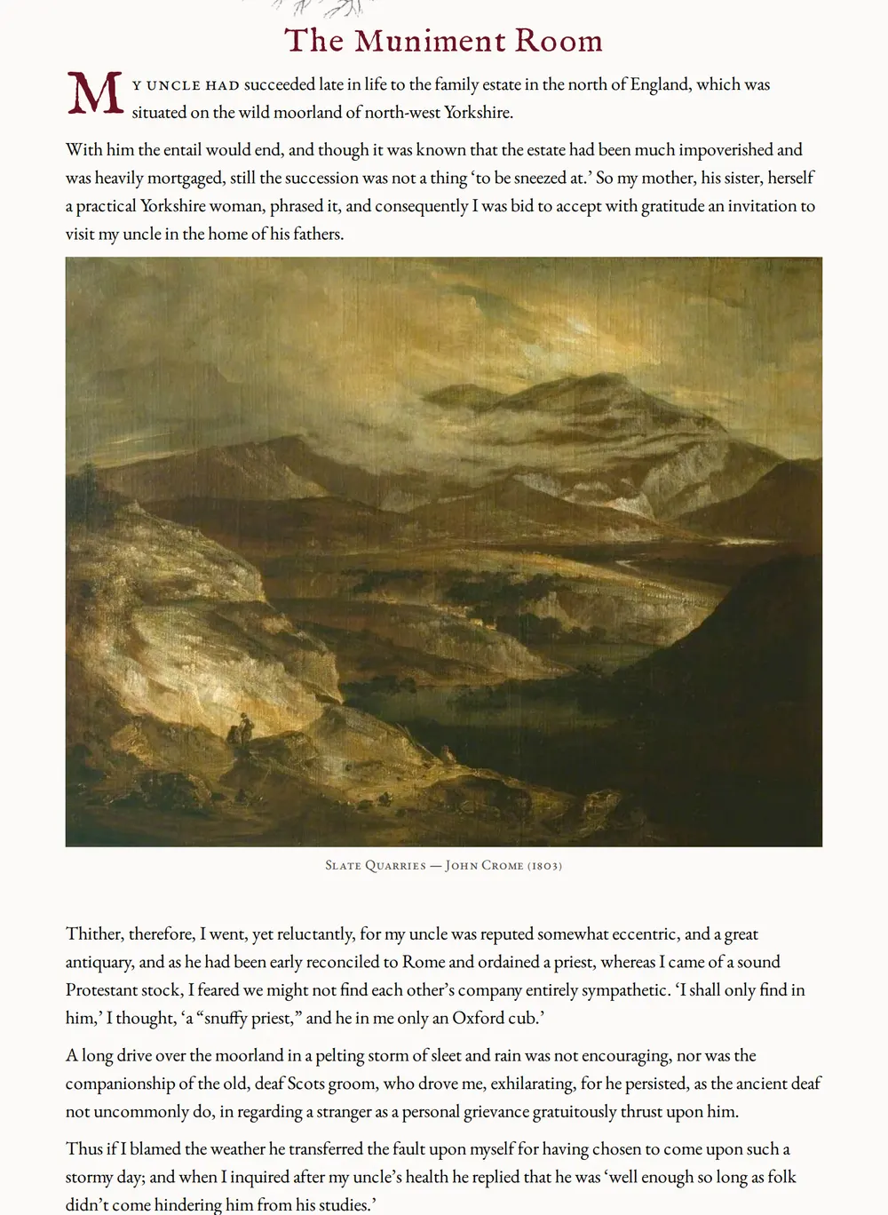 A page of Border Ghost Stories as set for this edition