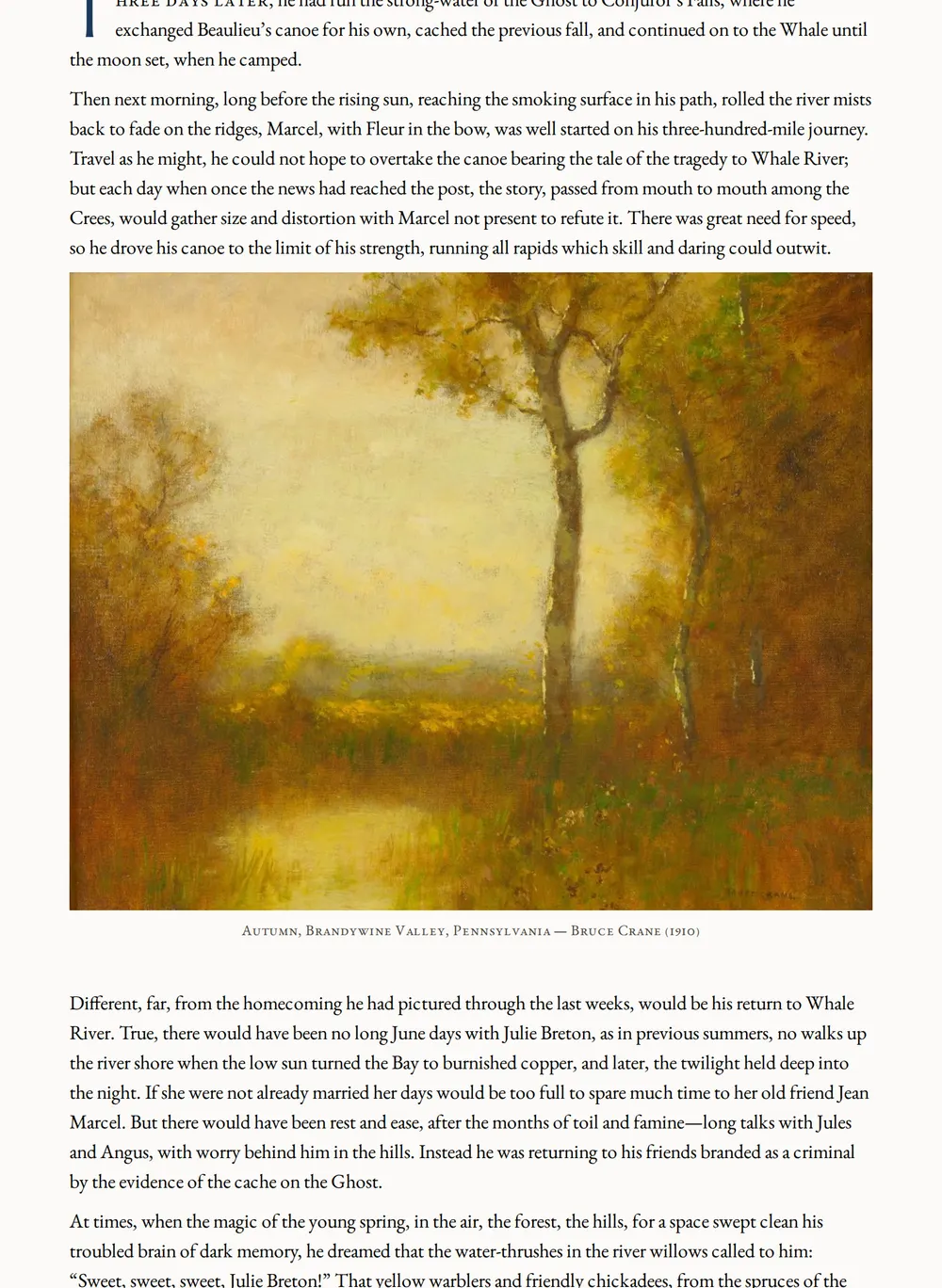 A page of The Whelps of the Wolf as set for this edition