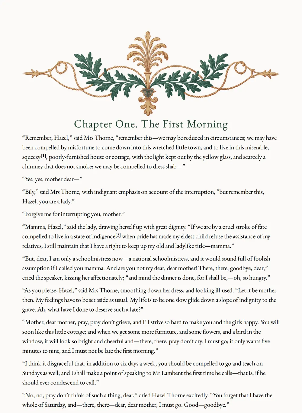 A page of The New Mistress as set for this edition