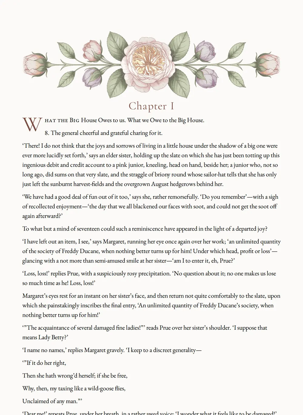 A page of Doctor Cupid as set for this edition