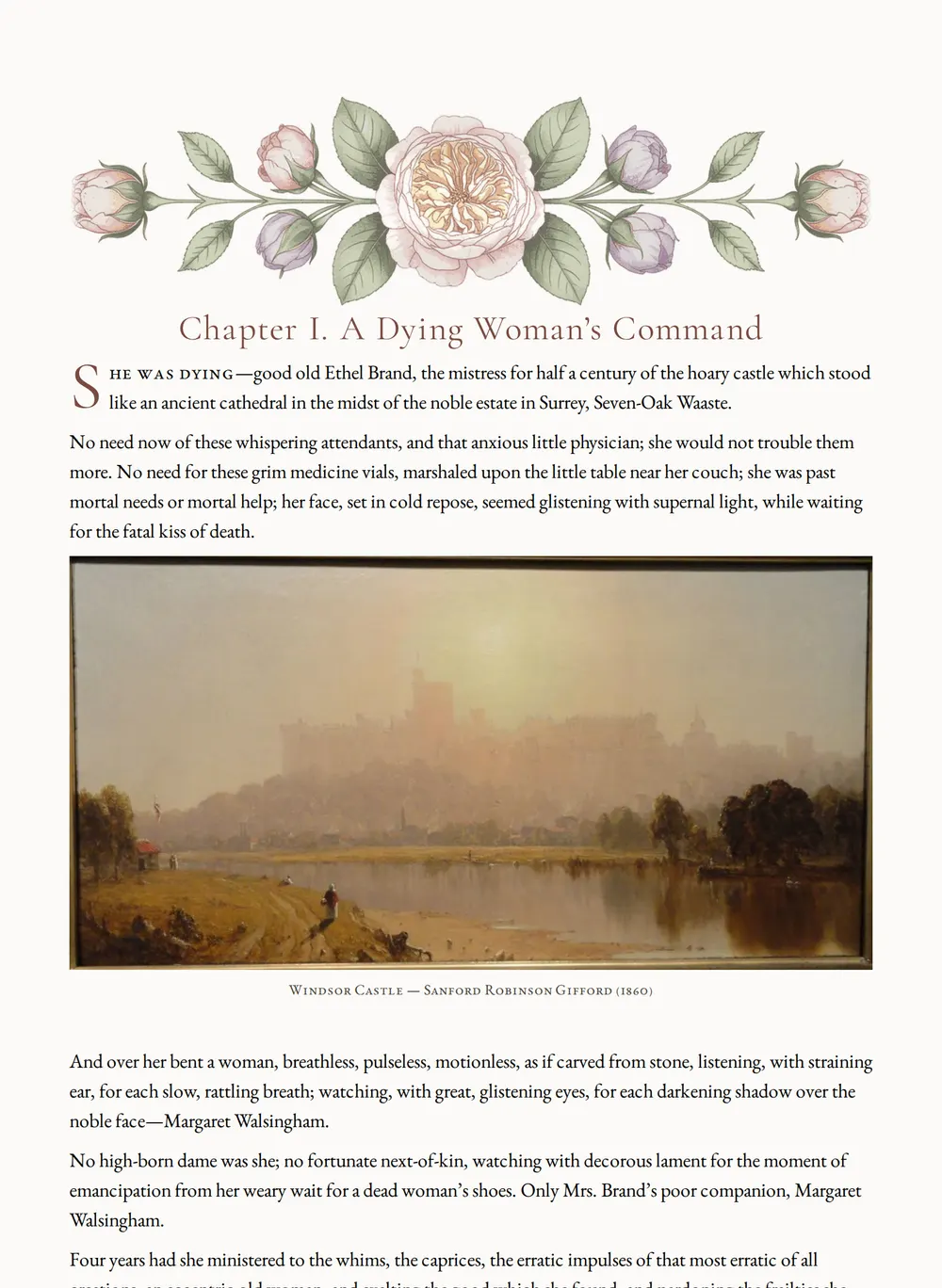 A page of Faithful Margaret as set for this edition