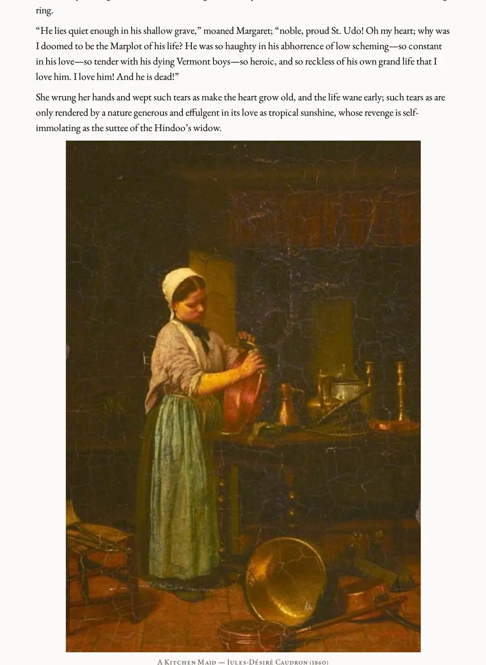 A page of Faithful Margaret as set for this edition