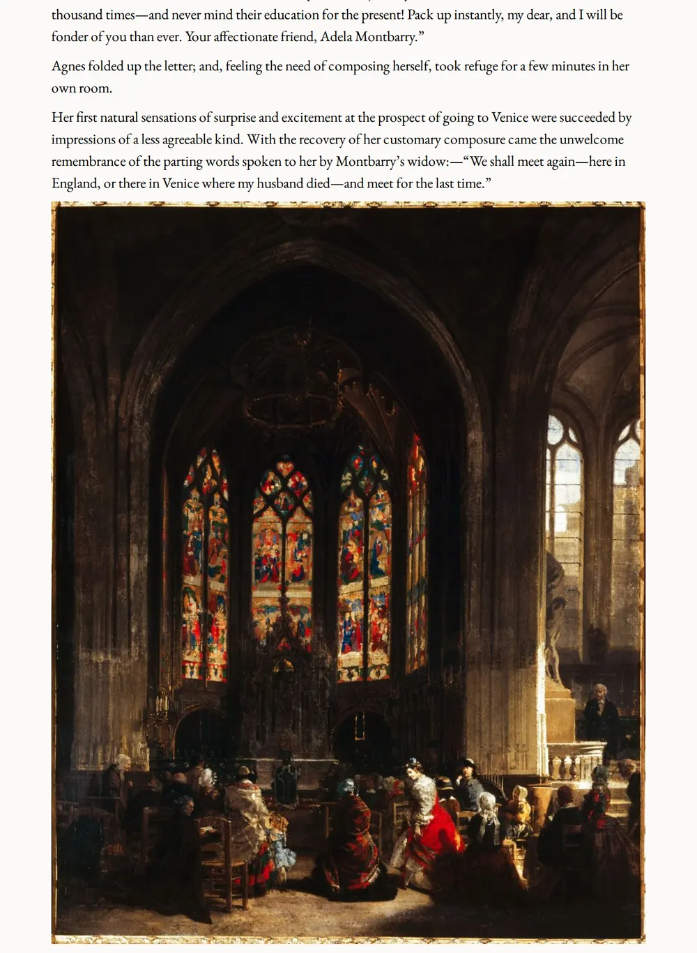 A page of The Haunted Hotel as set for this edition