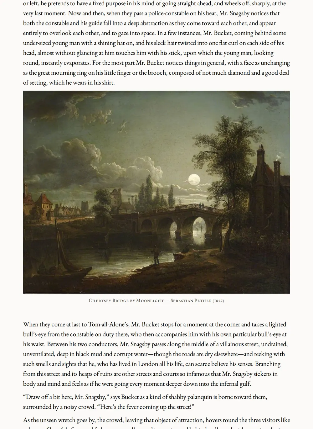 A page of Bleak House as set for this edition