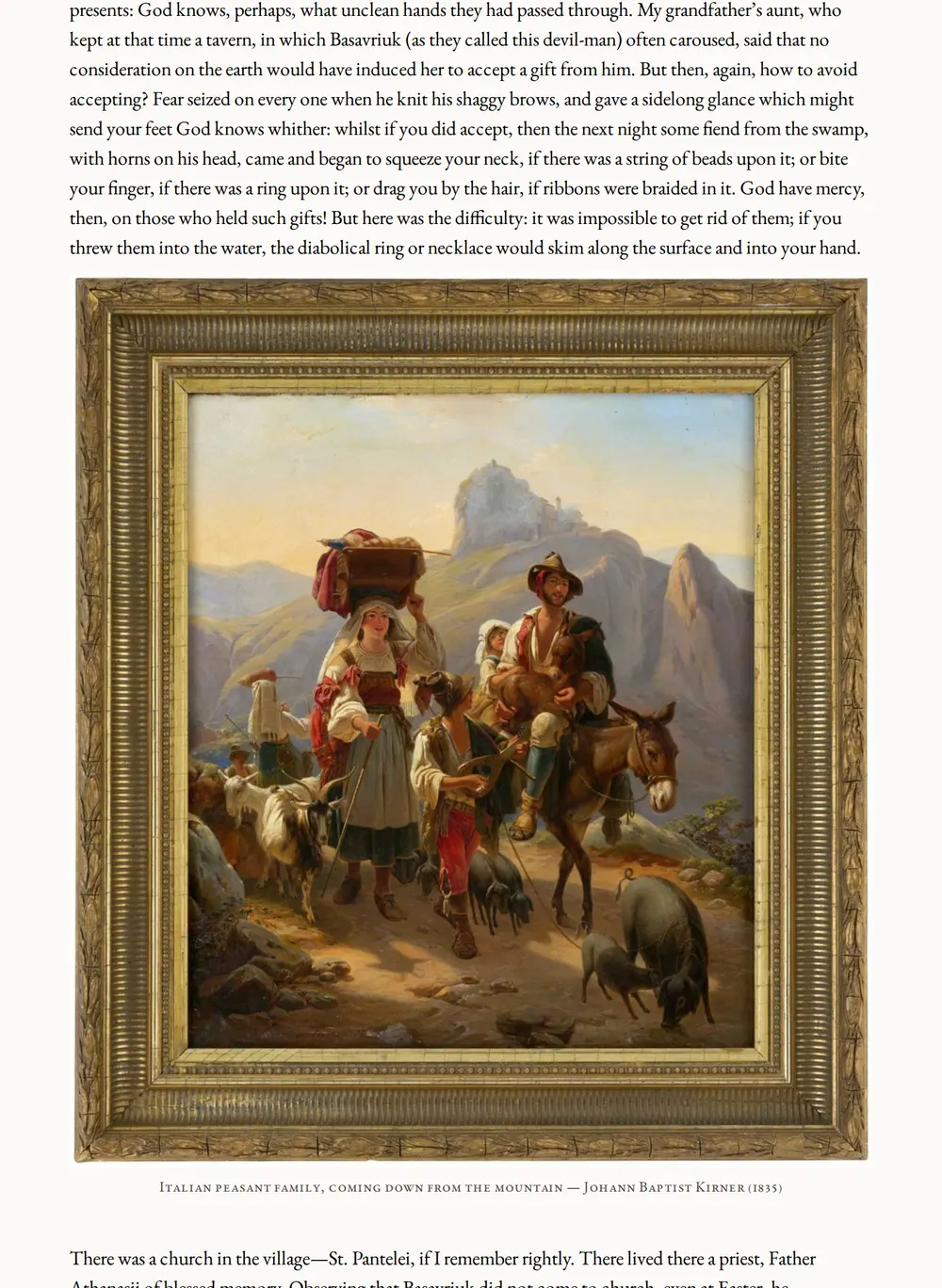 A page of Taras Bulba, and Other Tales as set for this edition