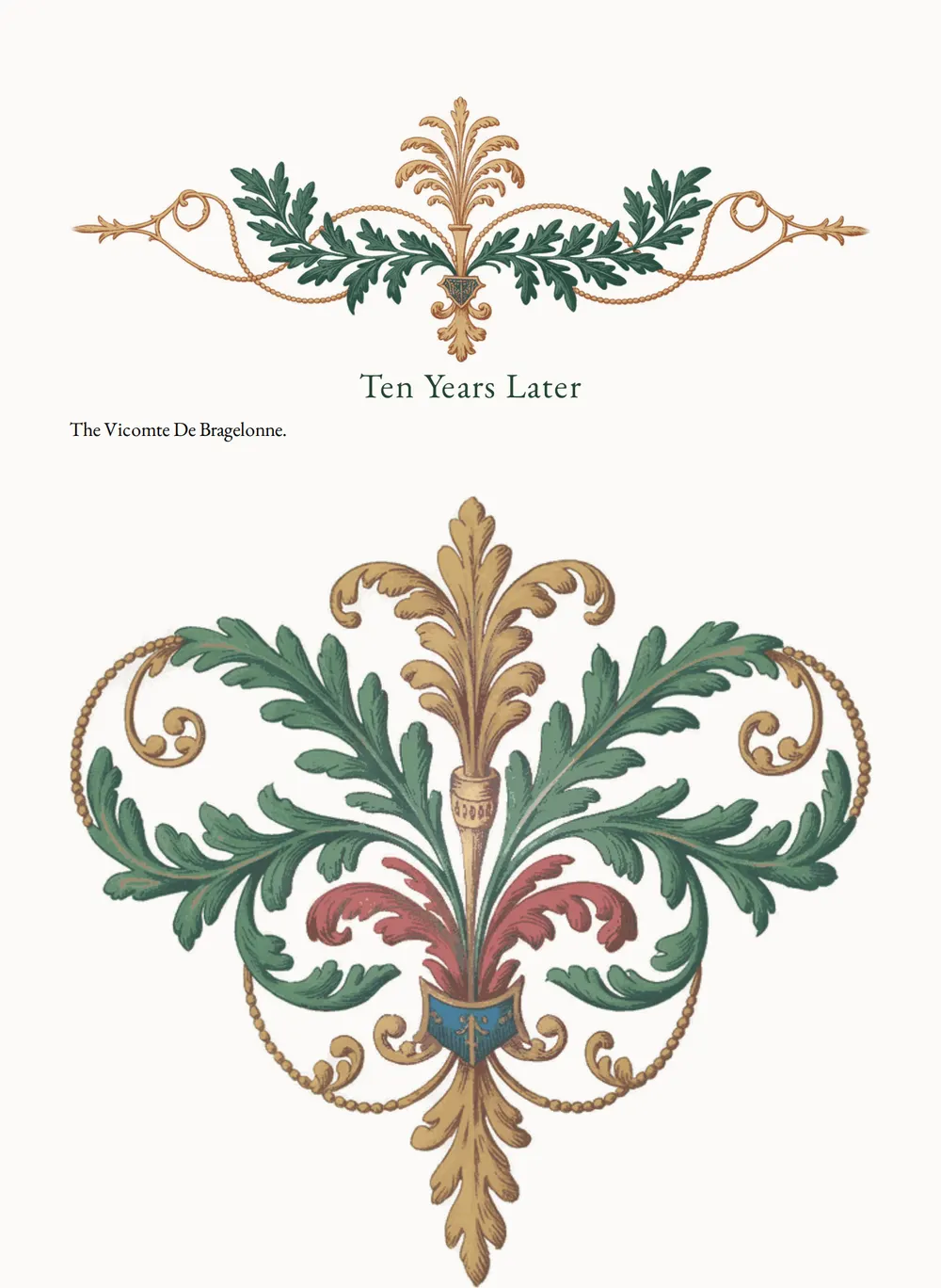 A page of Ten Years Later as set for this edition