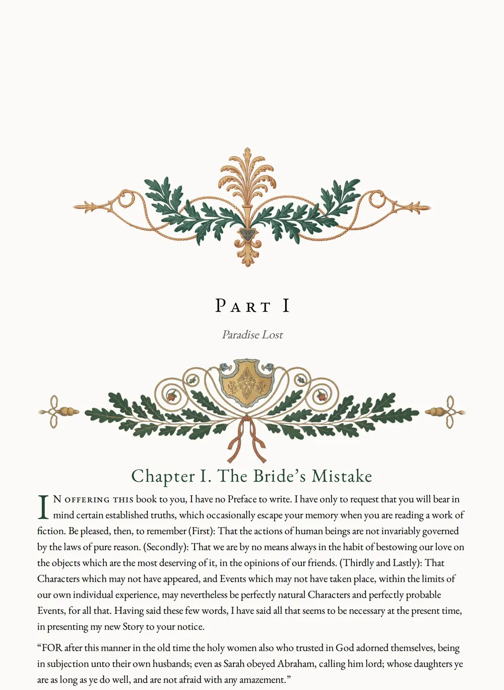 A page of The Law and the Lady as set for this edition