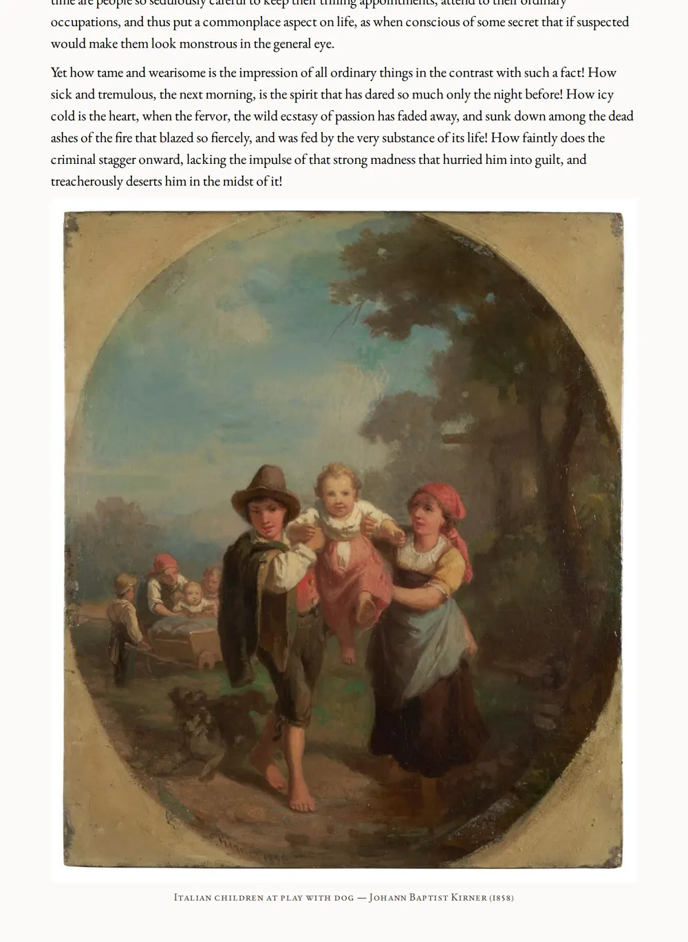 A page of The Marble Faun — Complete Edition as set for this edition