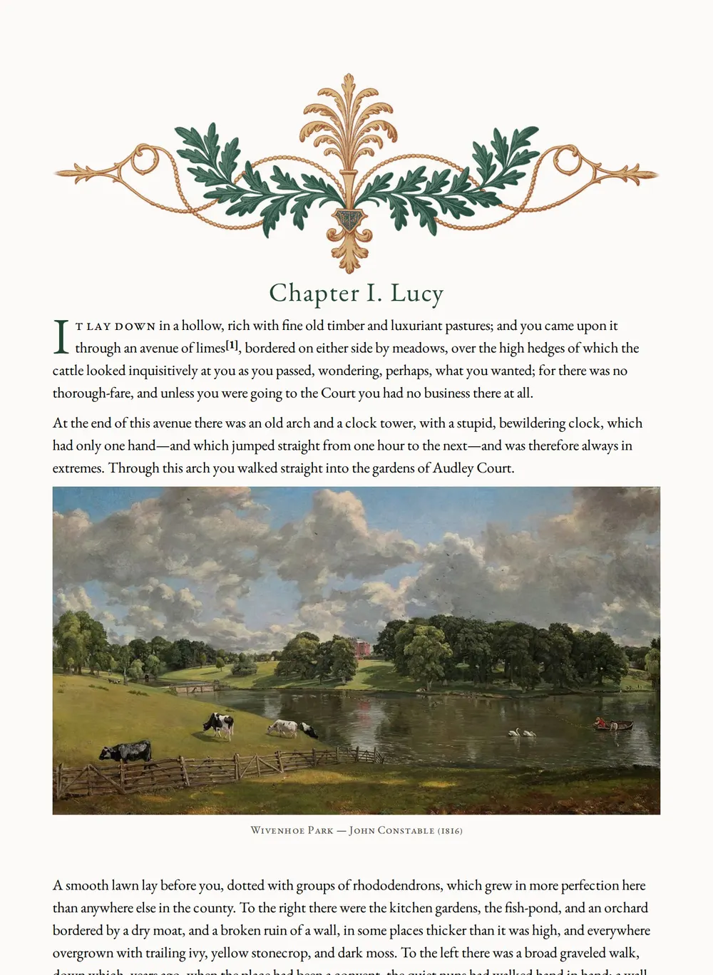 A page of Lady Audley's Secret as set for this edition