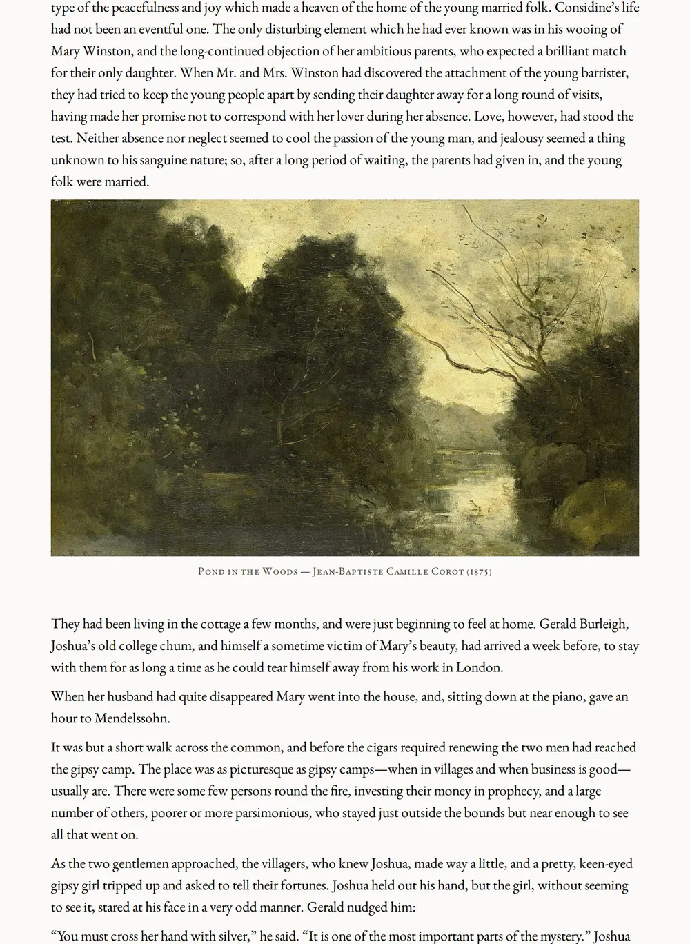 A page of Dracula's Guest as set for this edition