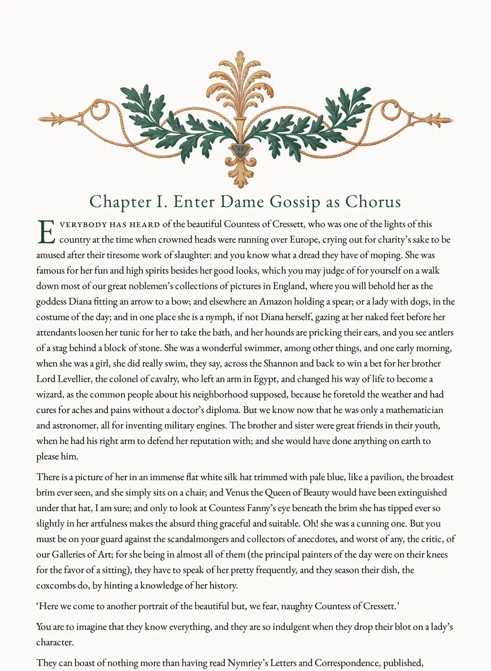 A page of The Amazing Marriage as set for this edition