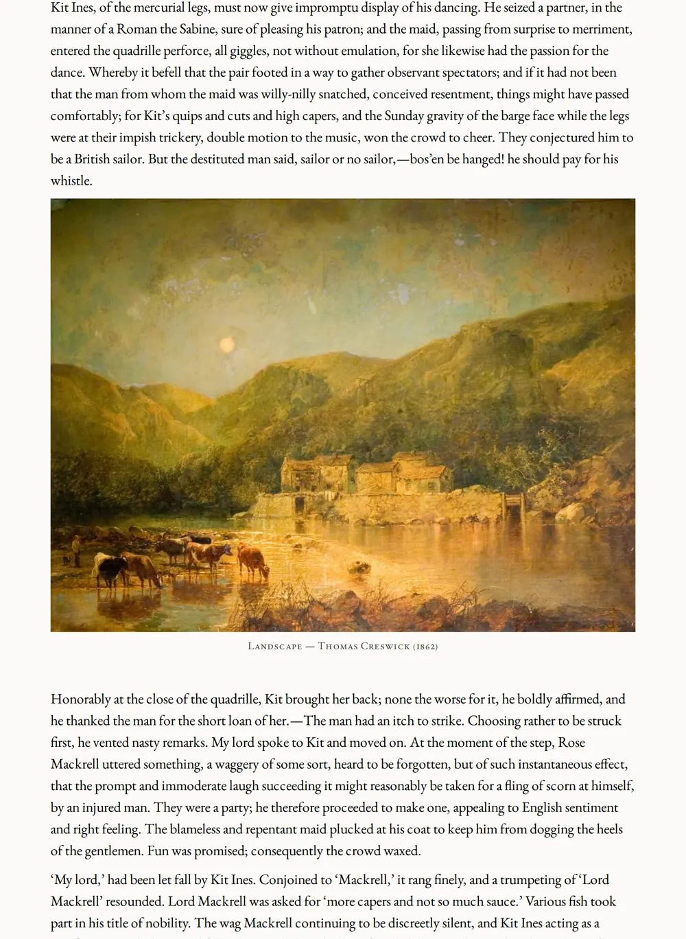 A page of The Amazing Marriage as set for this edition