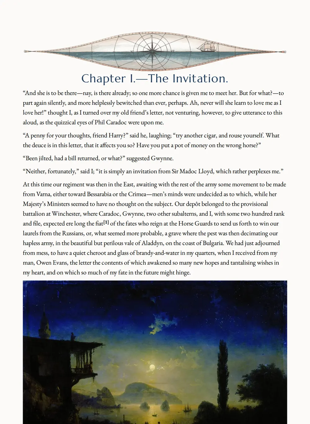 A page of Under the Red Dragon as set for this edition