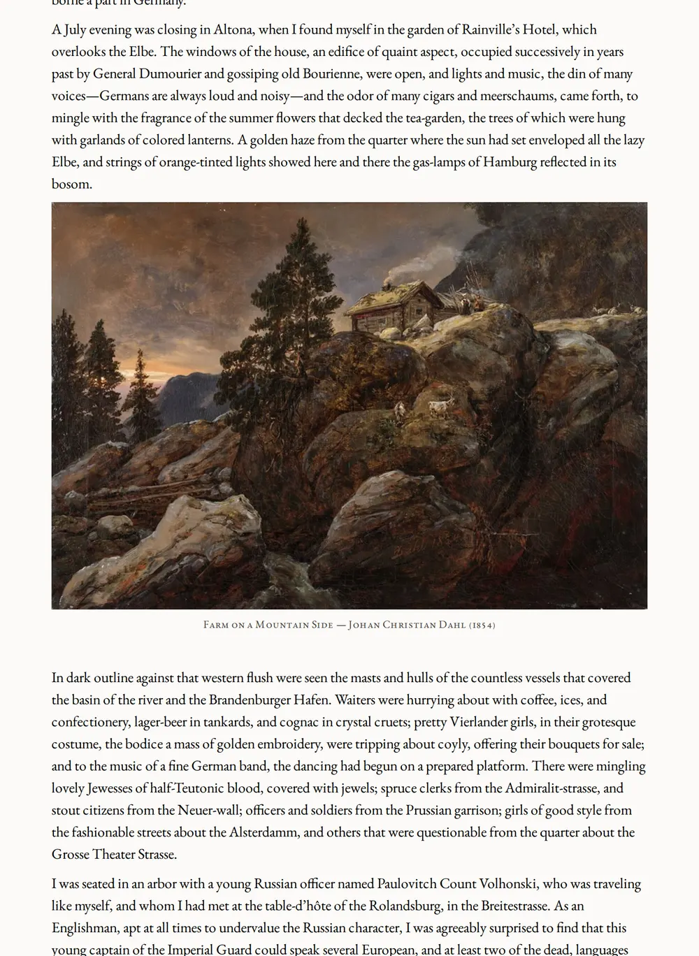 A page of Under the Red Dragon as set for this edition