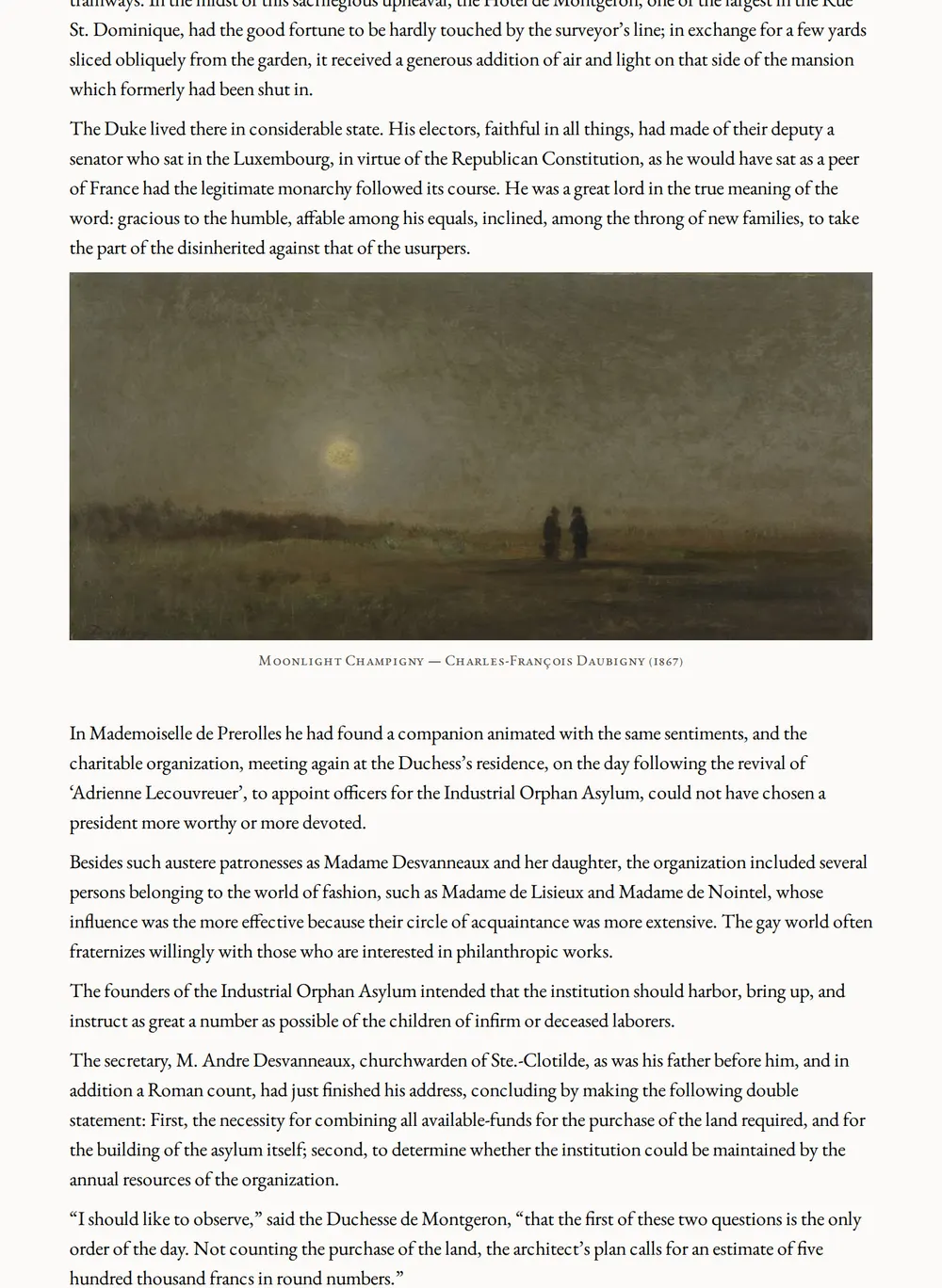 A page of Zibeline as set for this edition