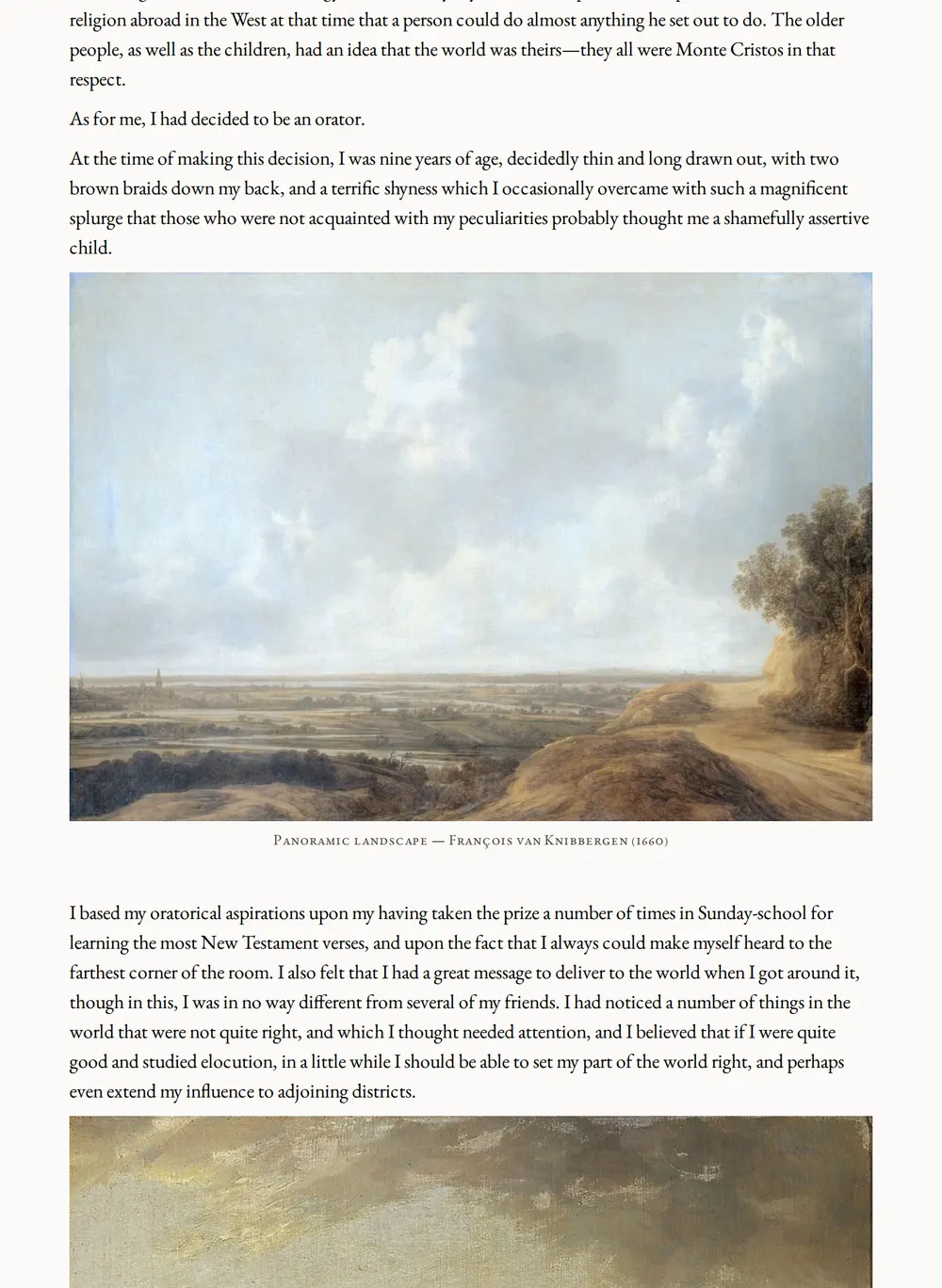 A page of Painted Windows as set for this edition