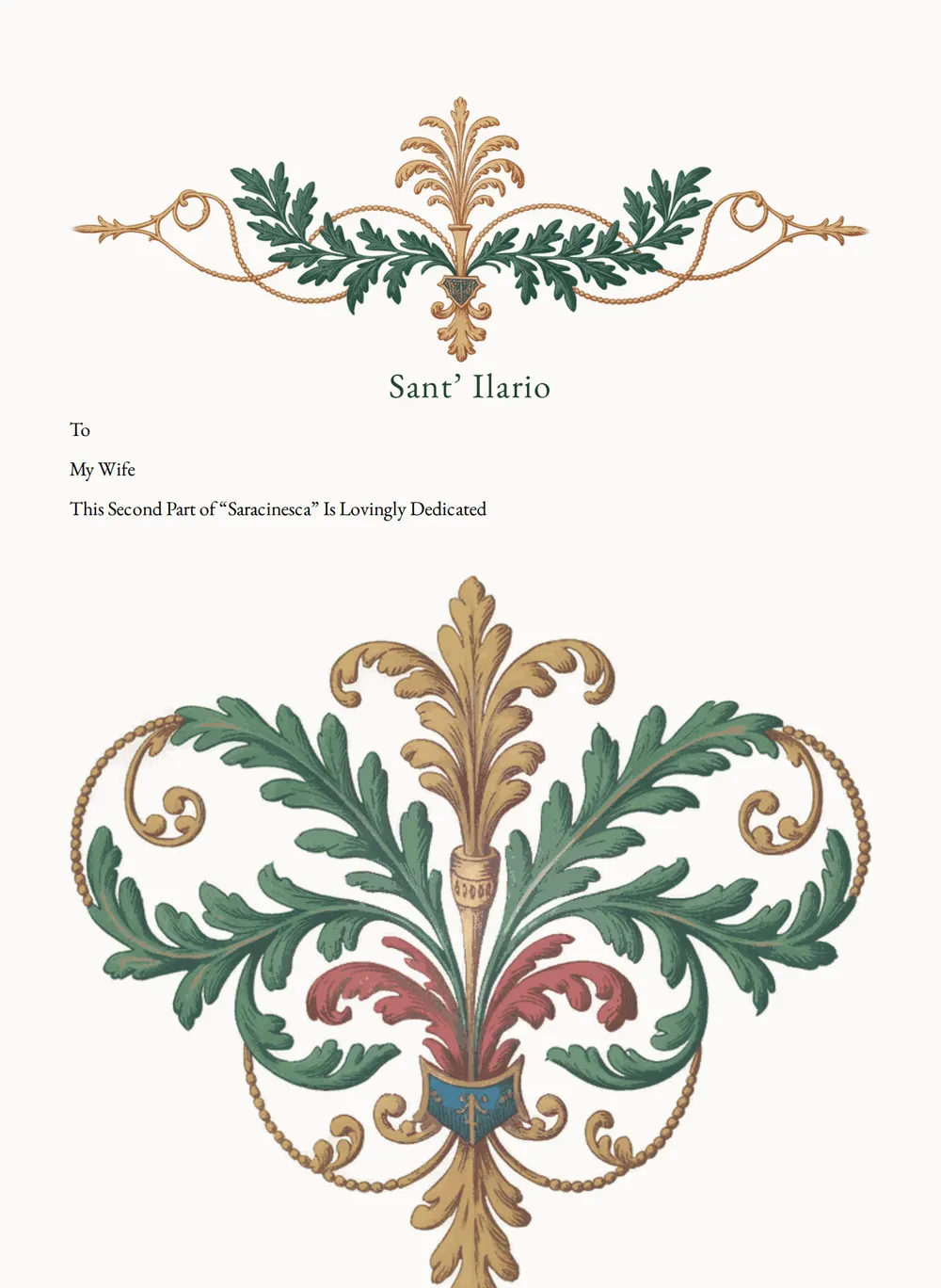 A page of Sant' Ilario as set for this edition