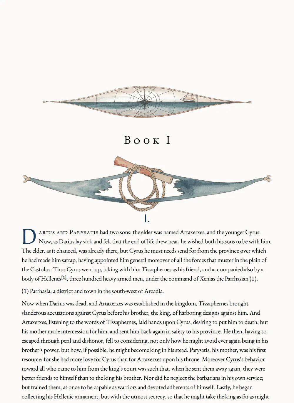 A page of Anabasis as set for this edition