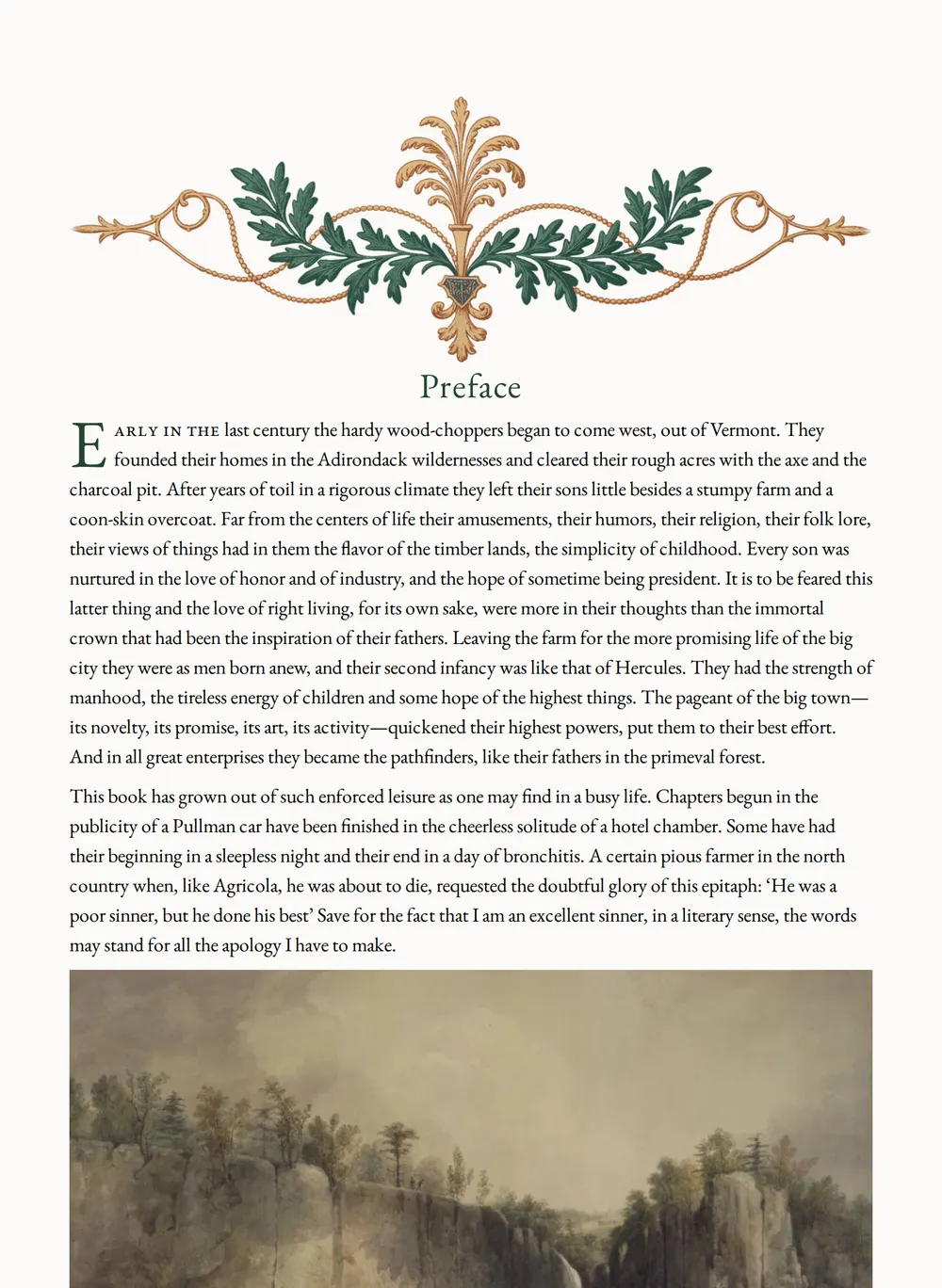 A page of Eben Holden as set for this edition