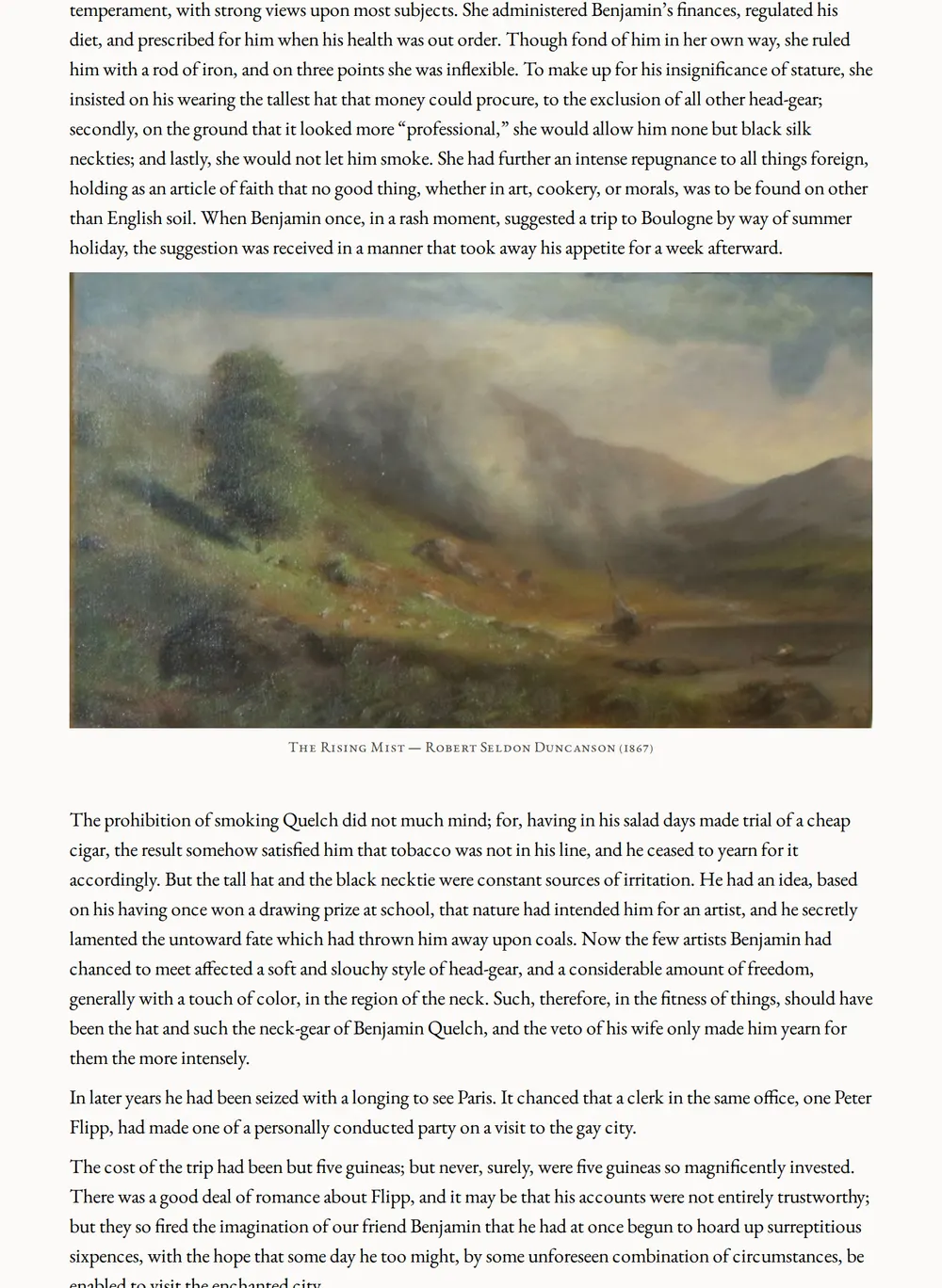 A page of Stories by English Authors: England as set for this edition