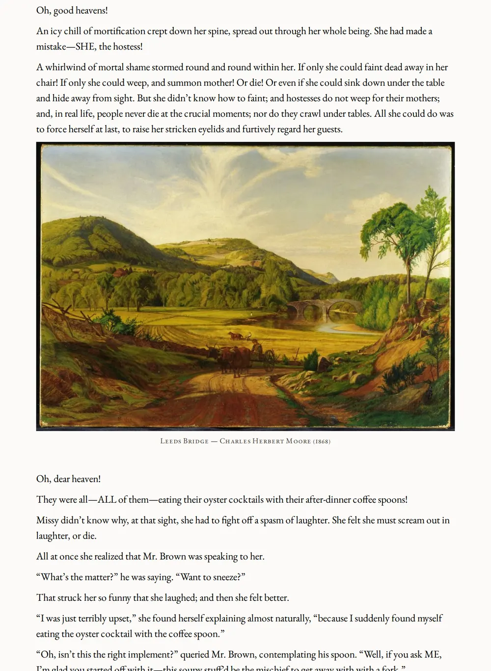 A page of Missy as set for this edition