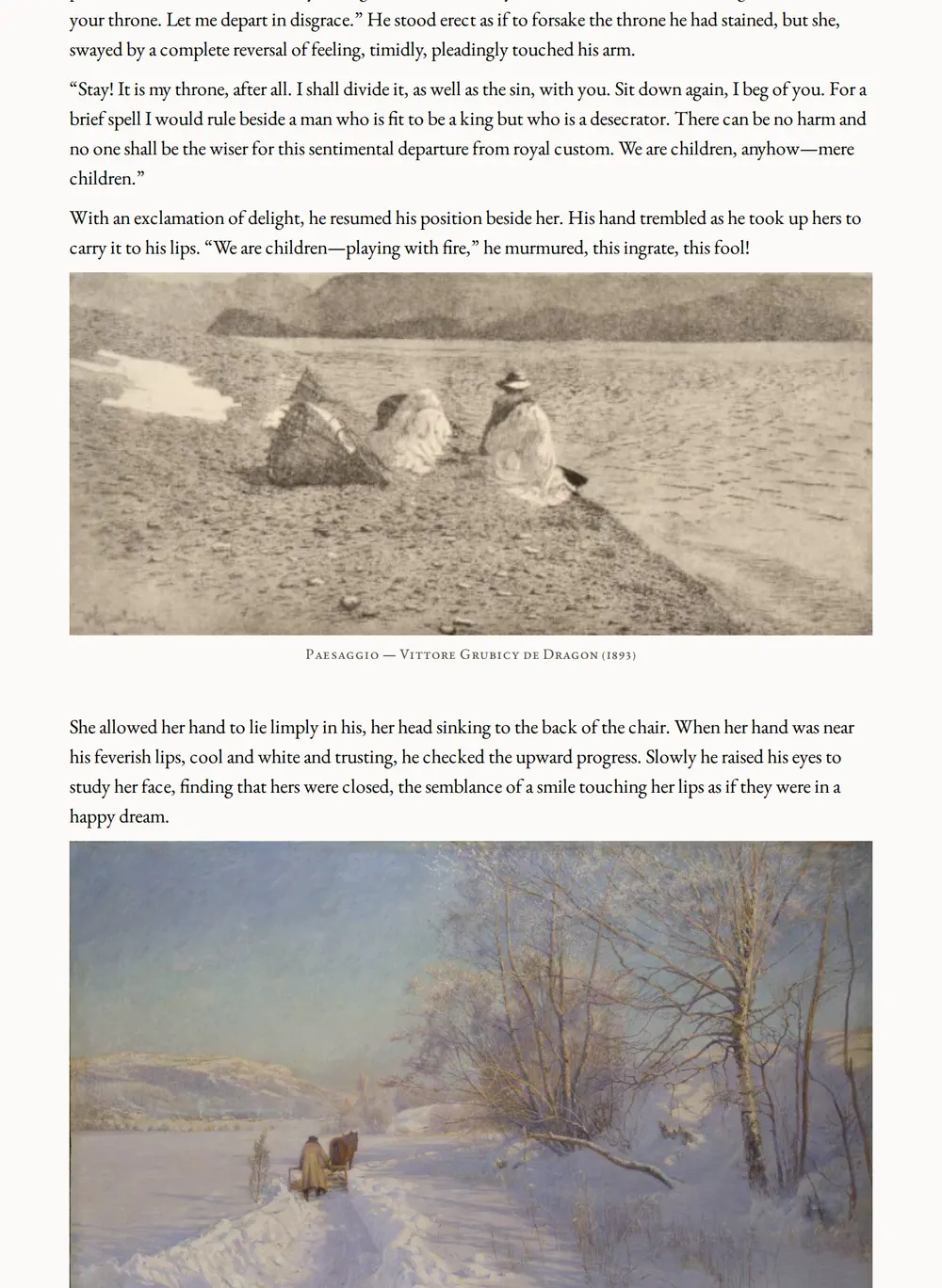 A page of Graustark as set for this edition
