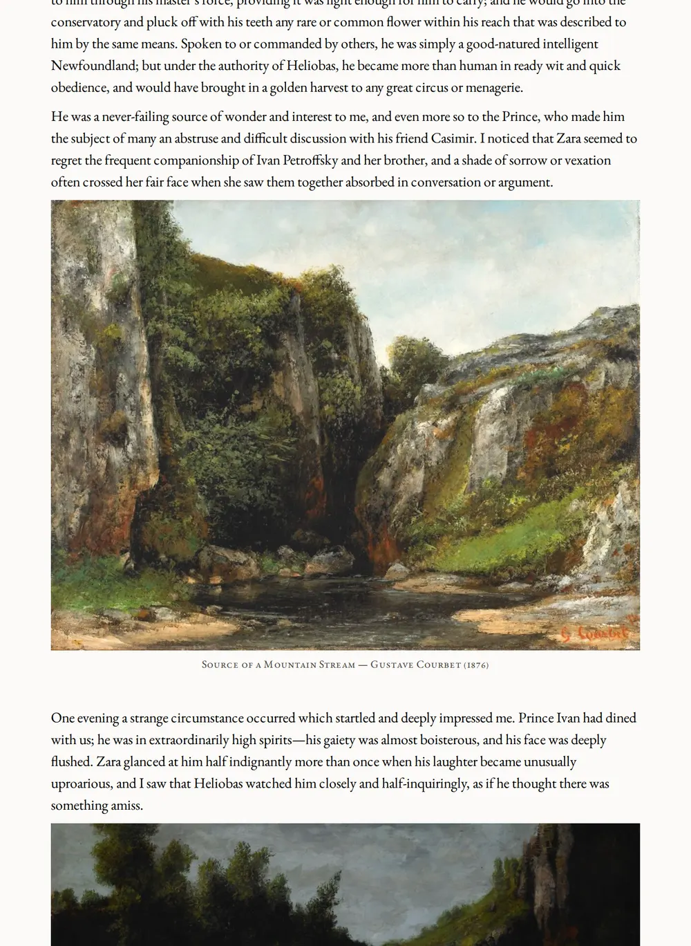 A page of A Romance of Two Worlds as set for this edition