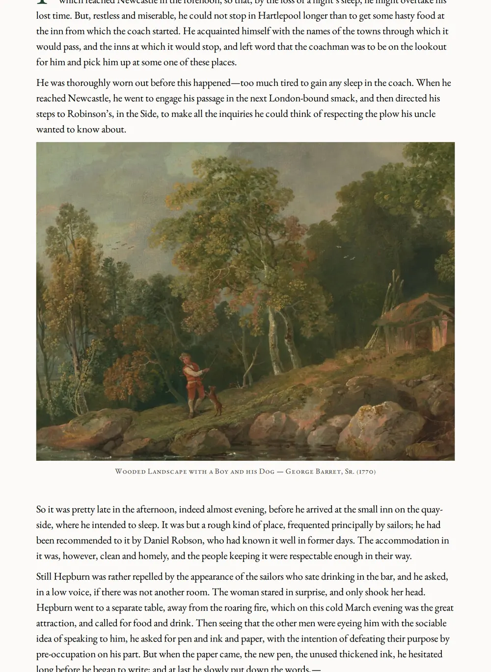 A page of Sylvia's Lovers as set for this edition