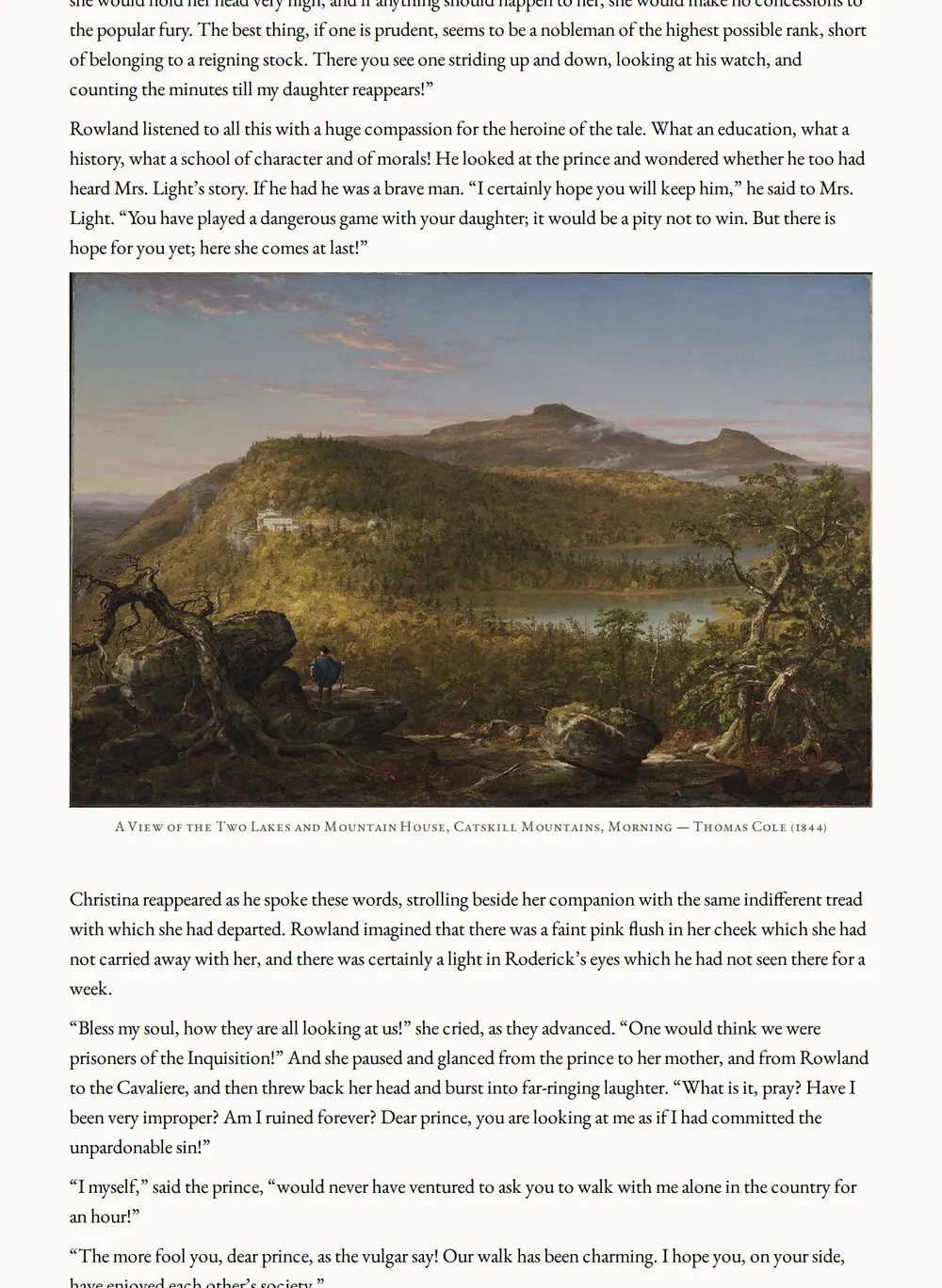 A page of Roderick Hudson as set for this edition