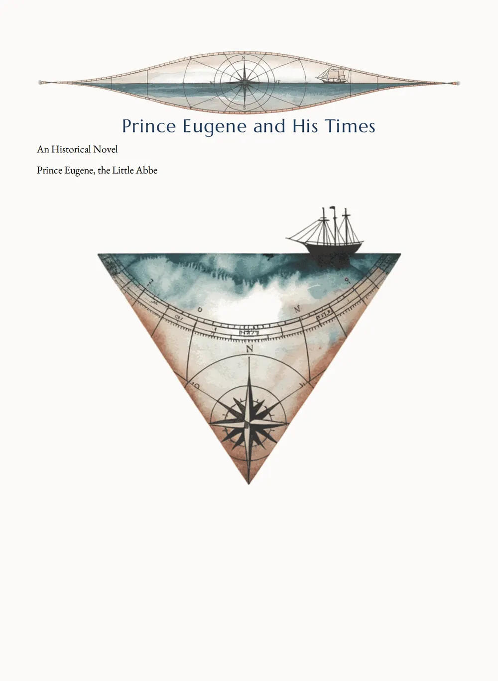 A page of Prince Eugene and His Times as set for this edition